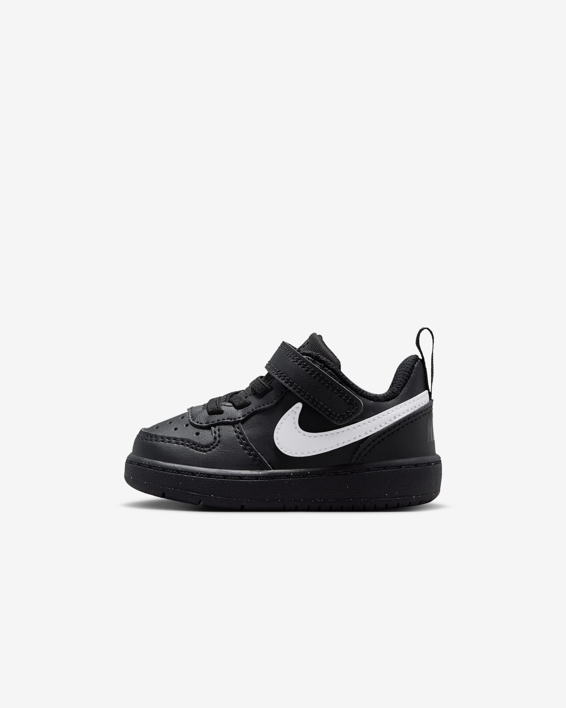 Nike Court Borough Low Recraft sko til sped-/småbarn - Svart/Svart/Hvit