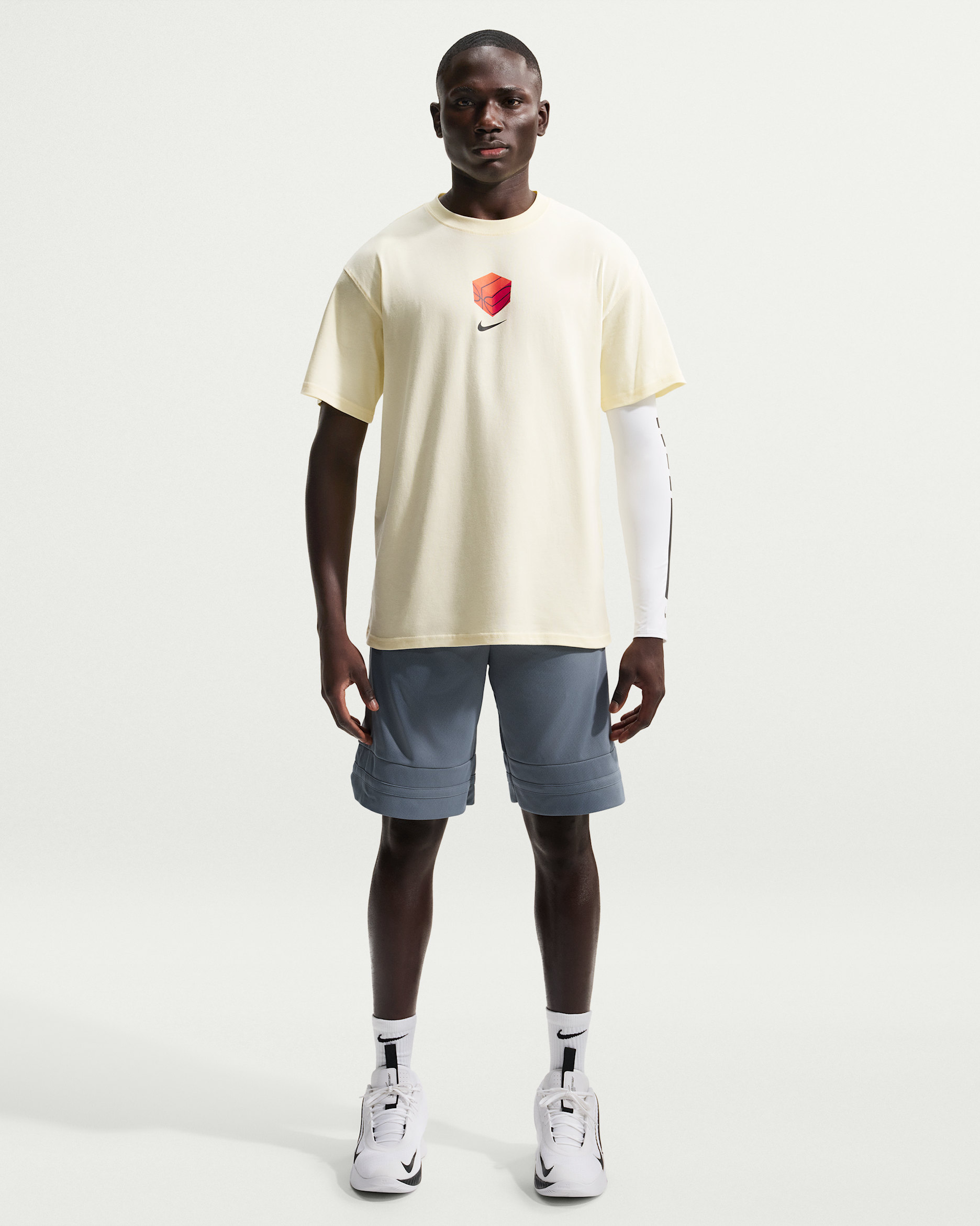 Nike Men's Dri-FIT 10" Game Classic Basketball Shorts - Cool Grey/Cool Grey/Cool Grey/White