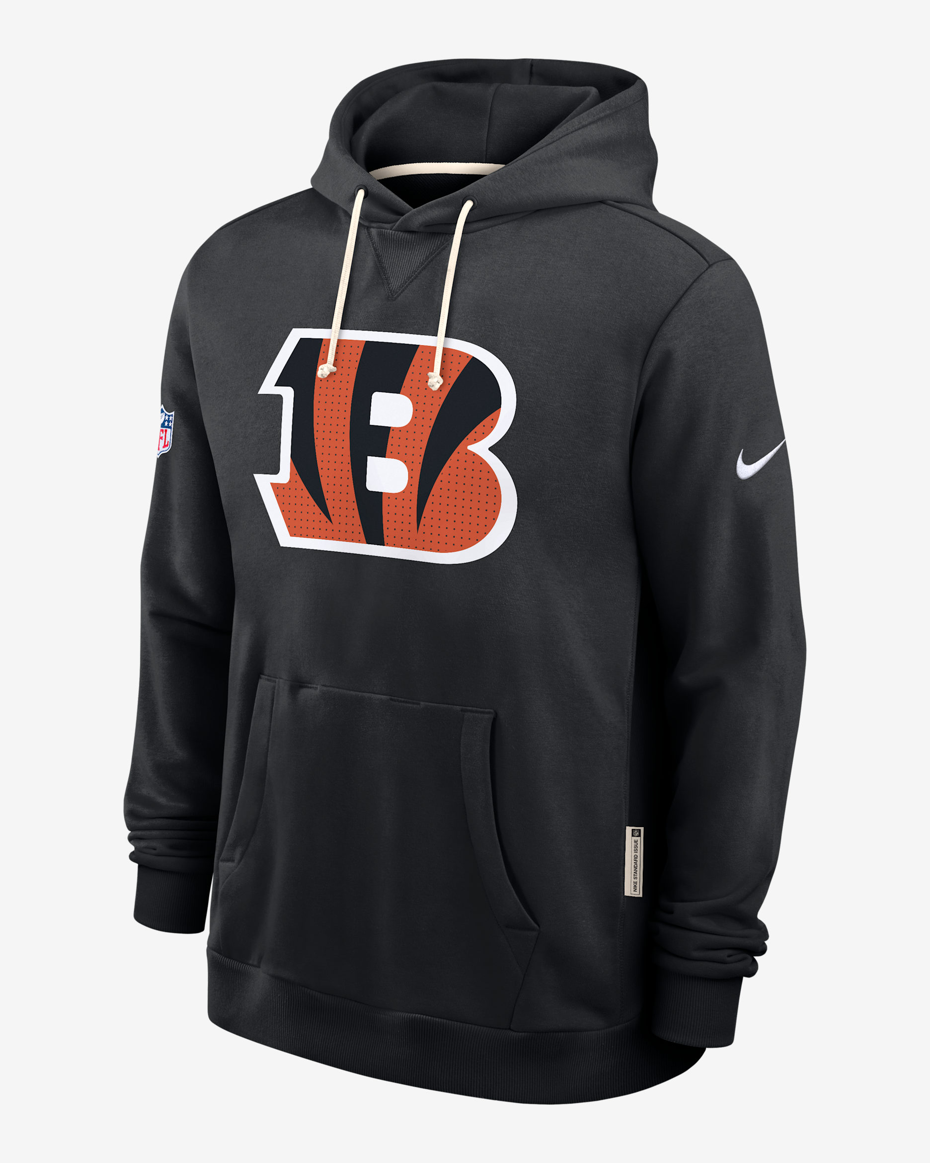 Cincinnati Bengals Initial Home Sideline Men's Nike Dri-FIT NFL Pullover Hoodie - Black