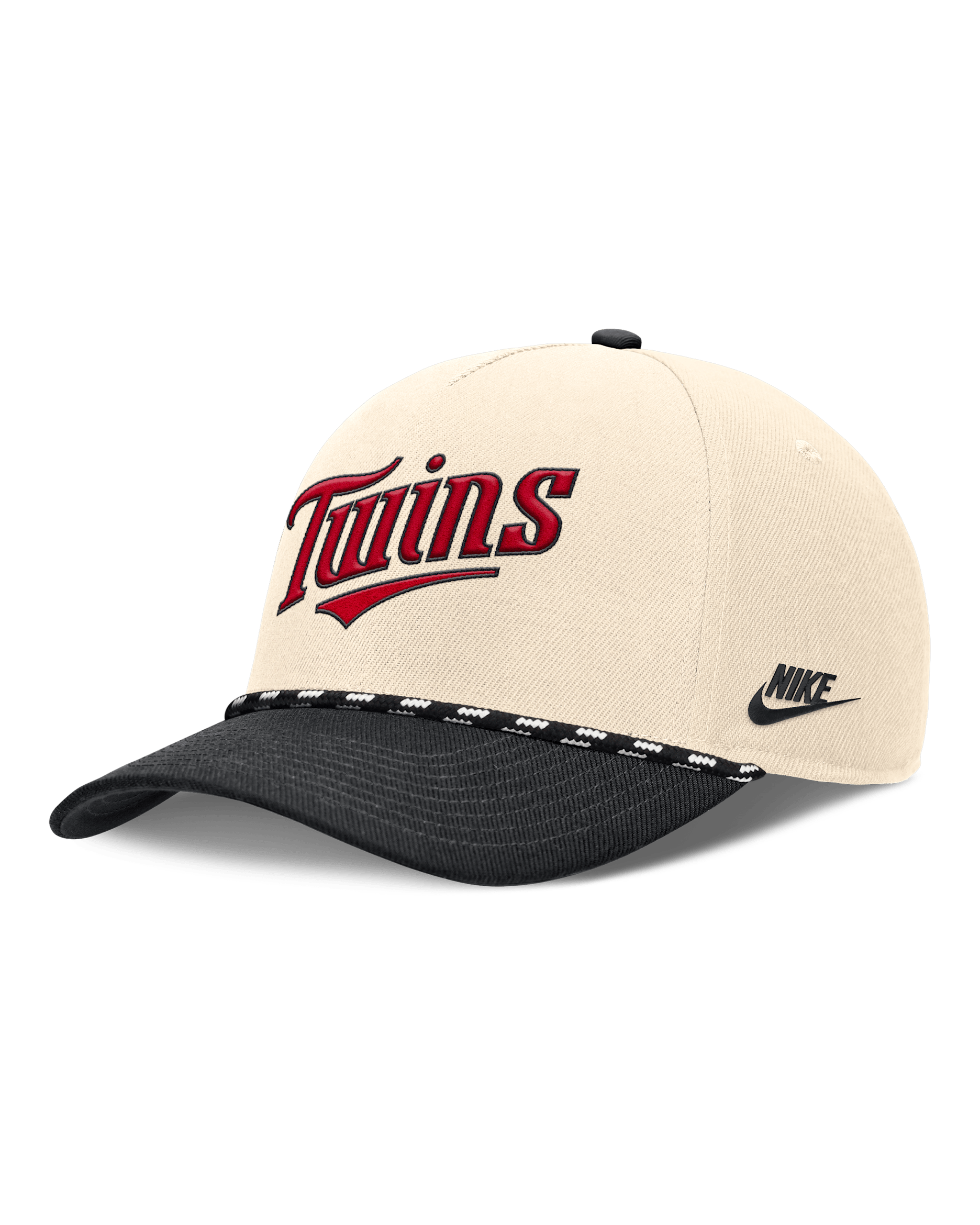 Gorra Nike de la MLB ajustable para hombre Minnesota Twins Rise - Natural