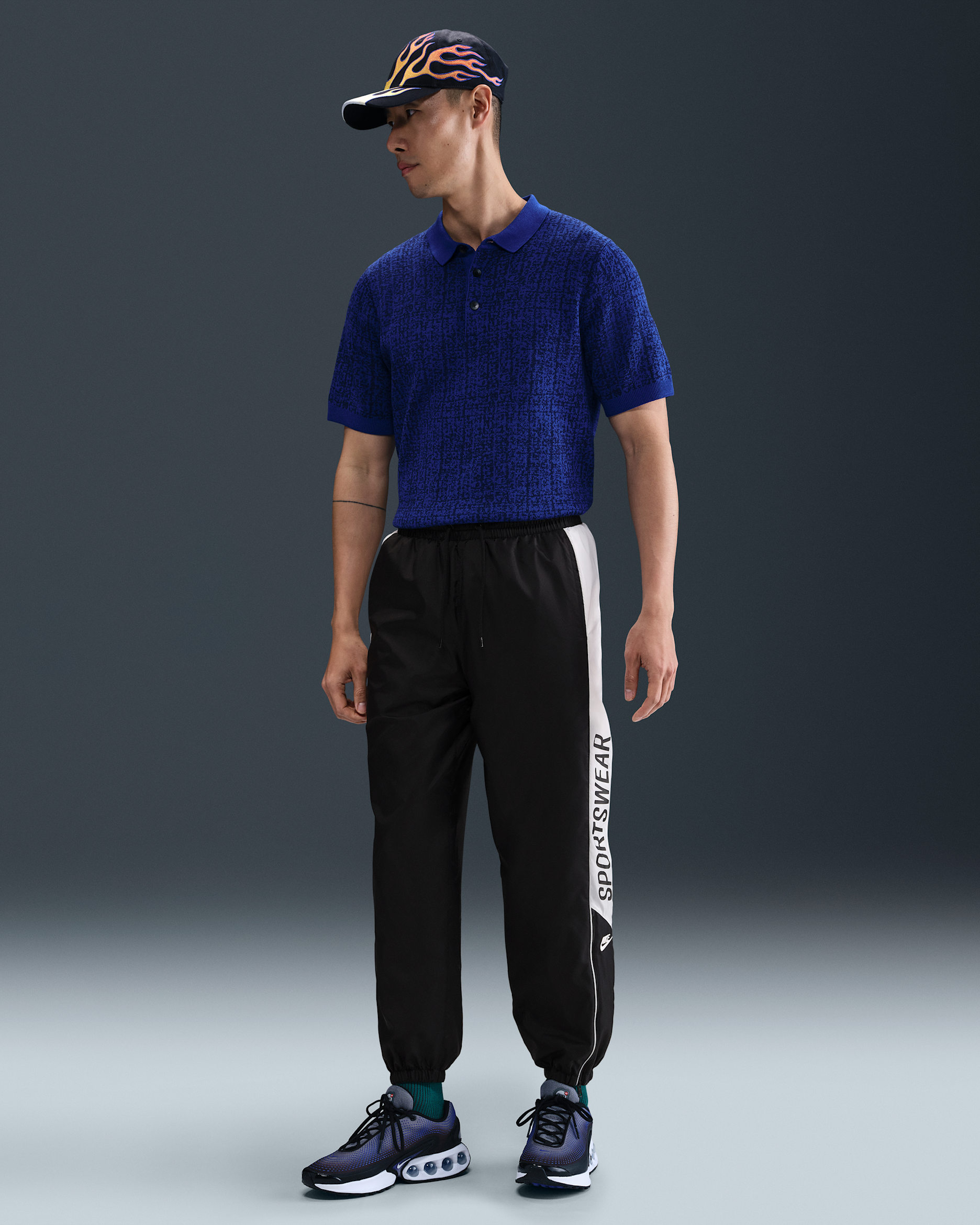 ナイキ クラブ メンズ ウーブン ジョガーパンツ - ブラック/ホワイト/フォトンダスト/ホワイト