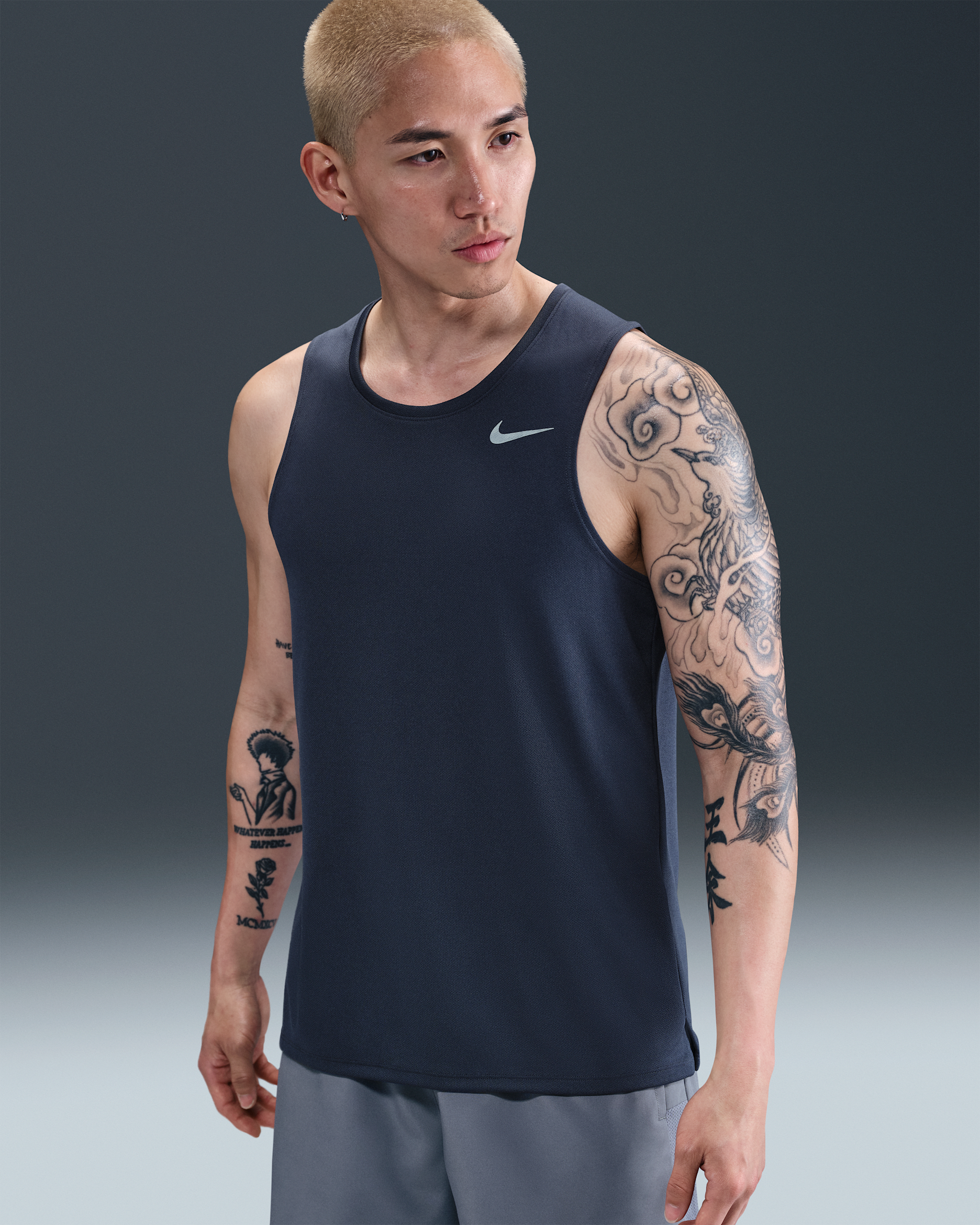 Nike Dri-FIT Miler Men's Running Tank - Thunder Blue