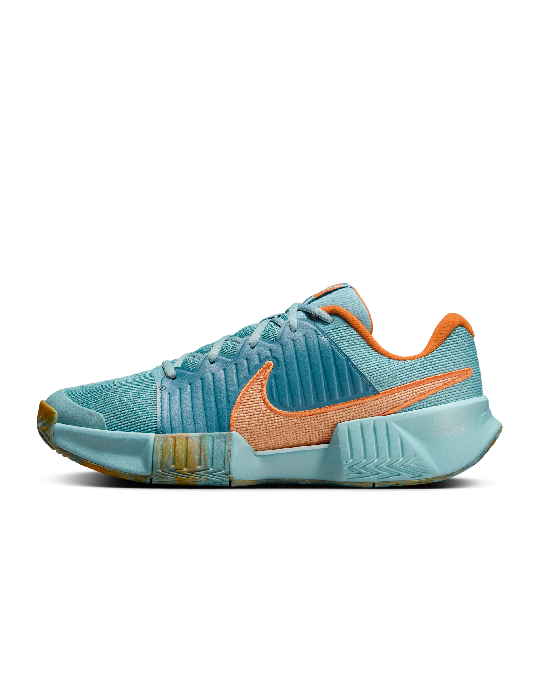 Nike Zoom Challenge Men's Pickleball Shoes - Denim Turquoise/Smokey Blue/Monarch/Copper Moon