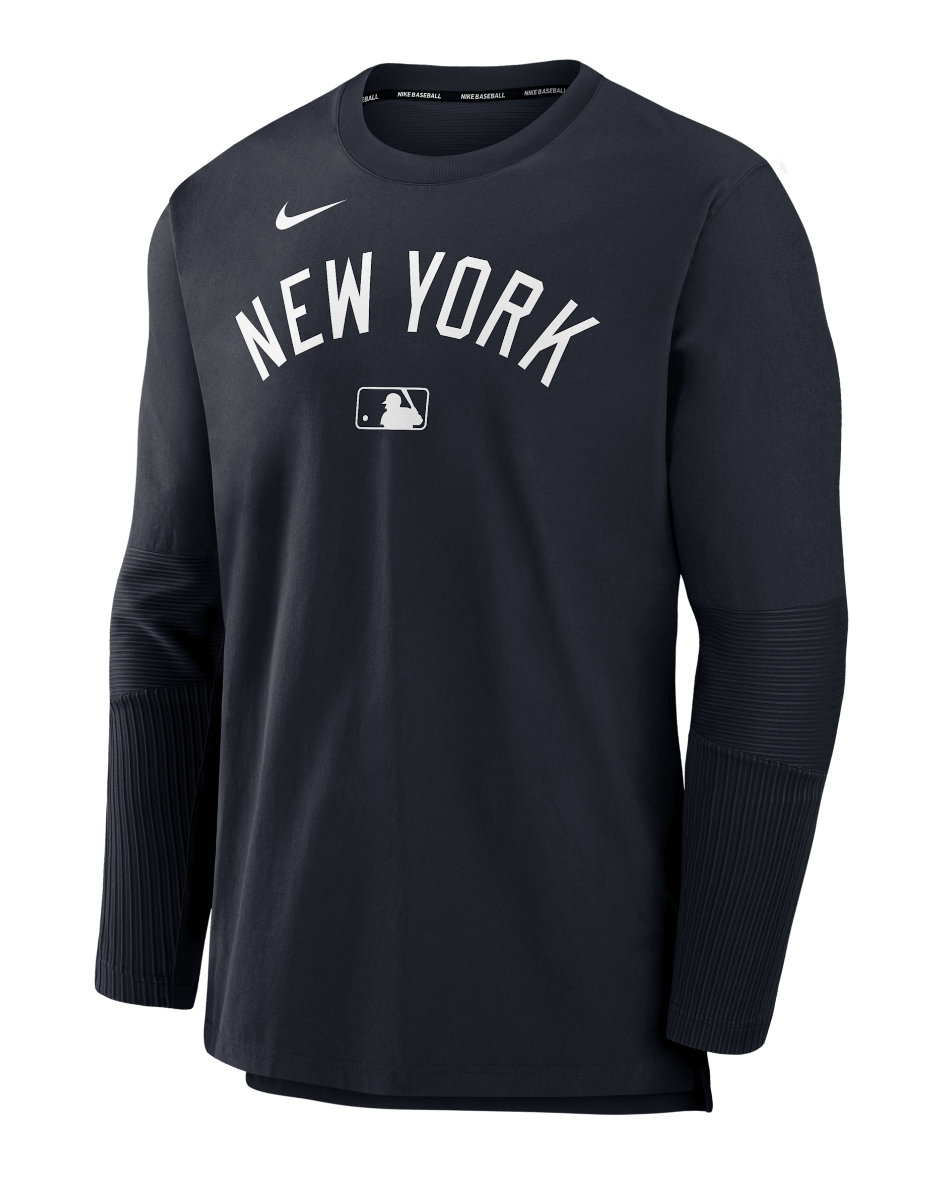New York Yankees Authentic Collection Player Men's Nike Dri-FIT MLB Pullover Sweatshirt - Navy