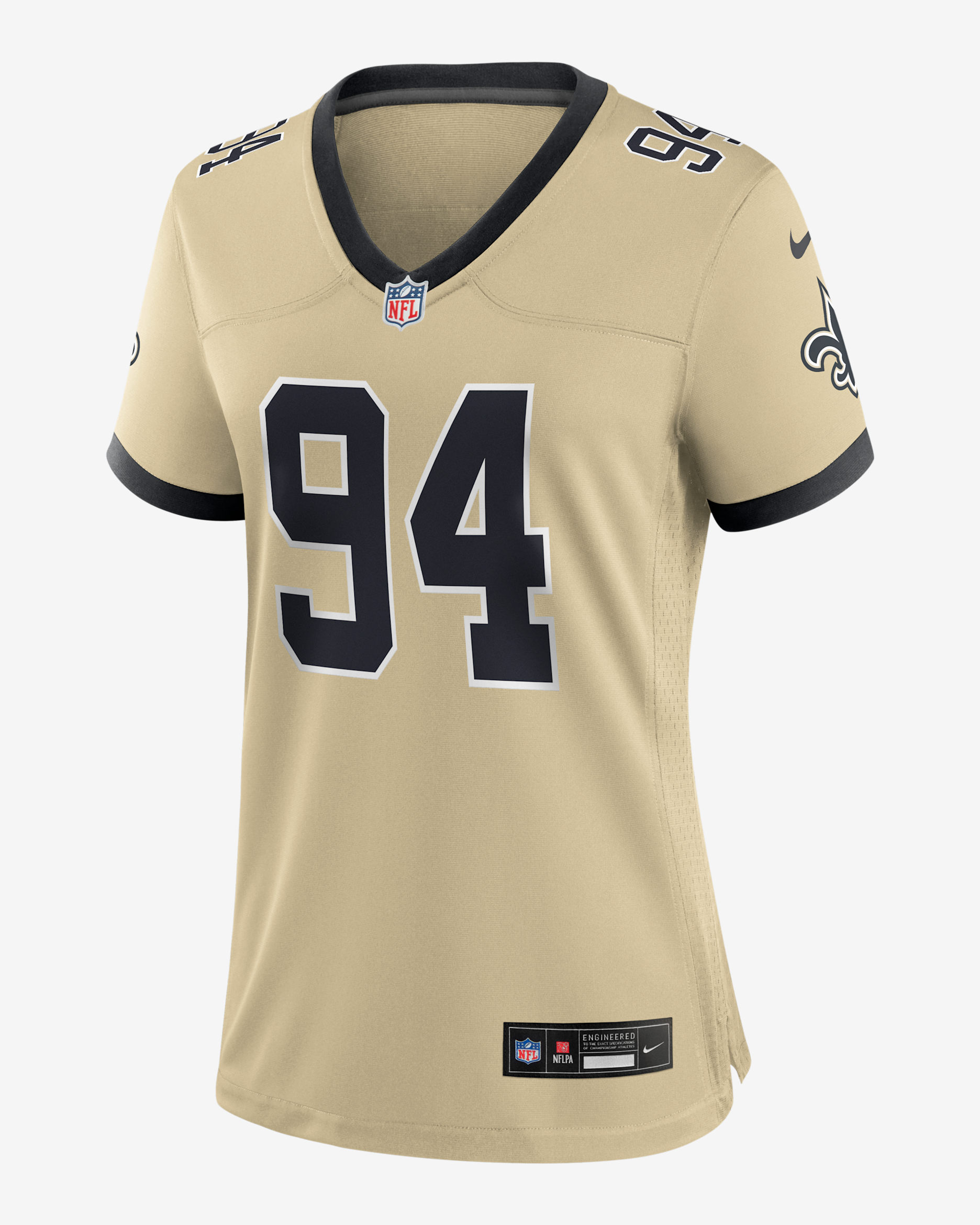 Cameron Jordan New Orleans Saints Women’s Nike NFL Game Jersey - Gold