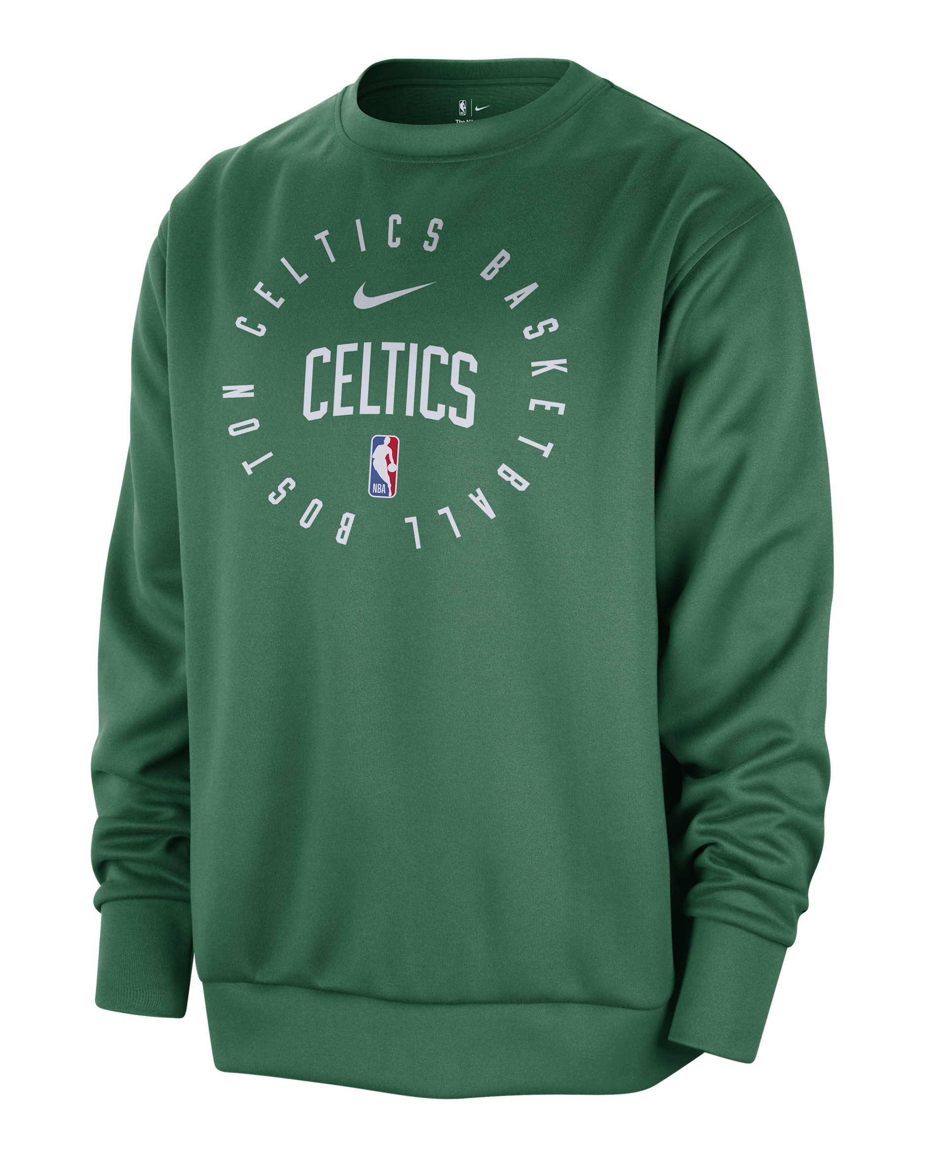 Boston Celtics Spotlight Men's Nike Dri-FIT NBA Crew-Neck Sweatshirt - Clover/White