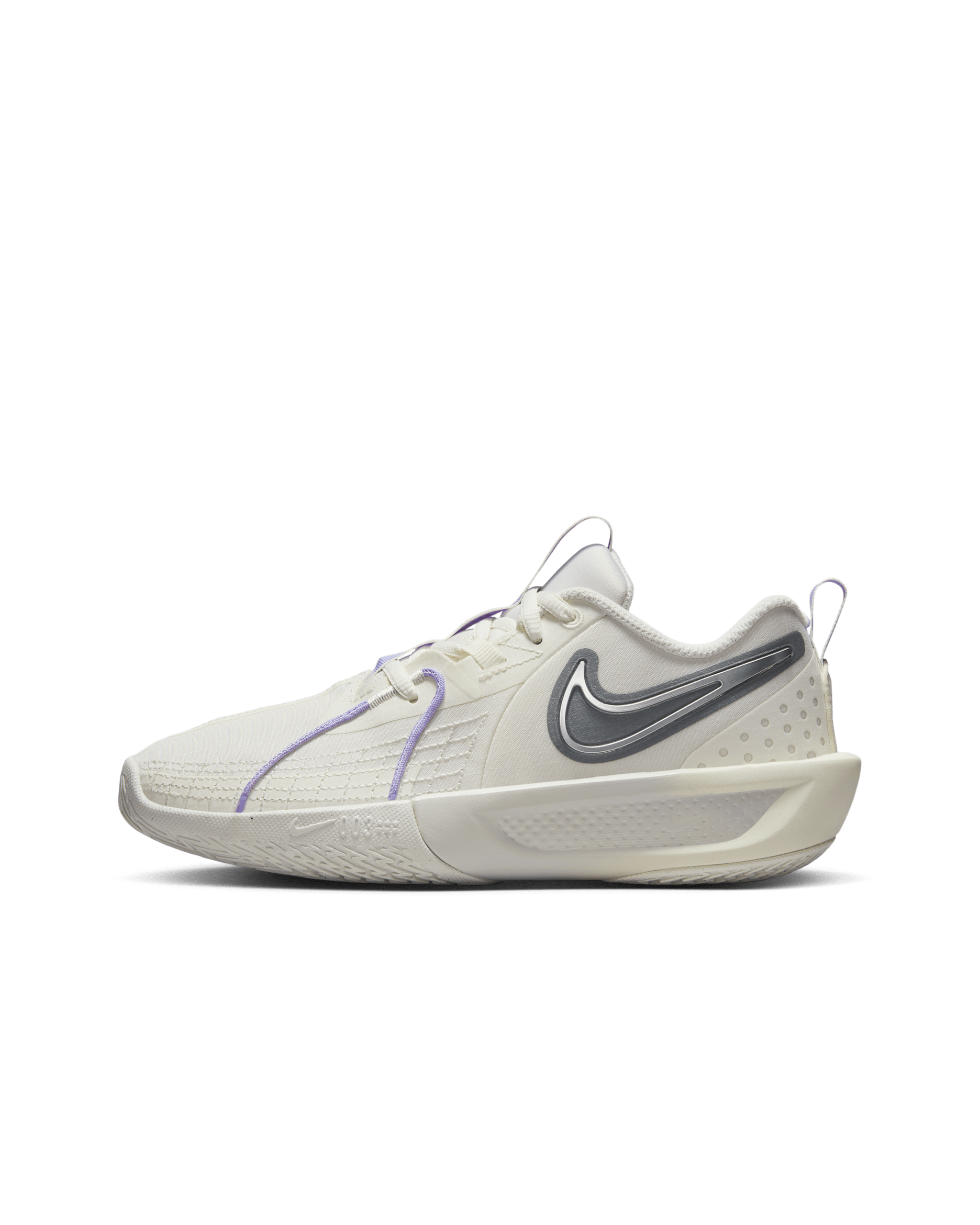 Nike G.T. Cut 3 Older Kids' Basketball Shoes - Sail/Light Bone/Metallic Silver/Smoke Grey