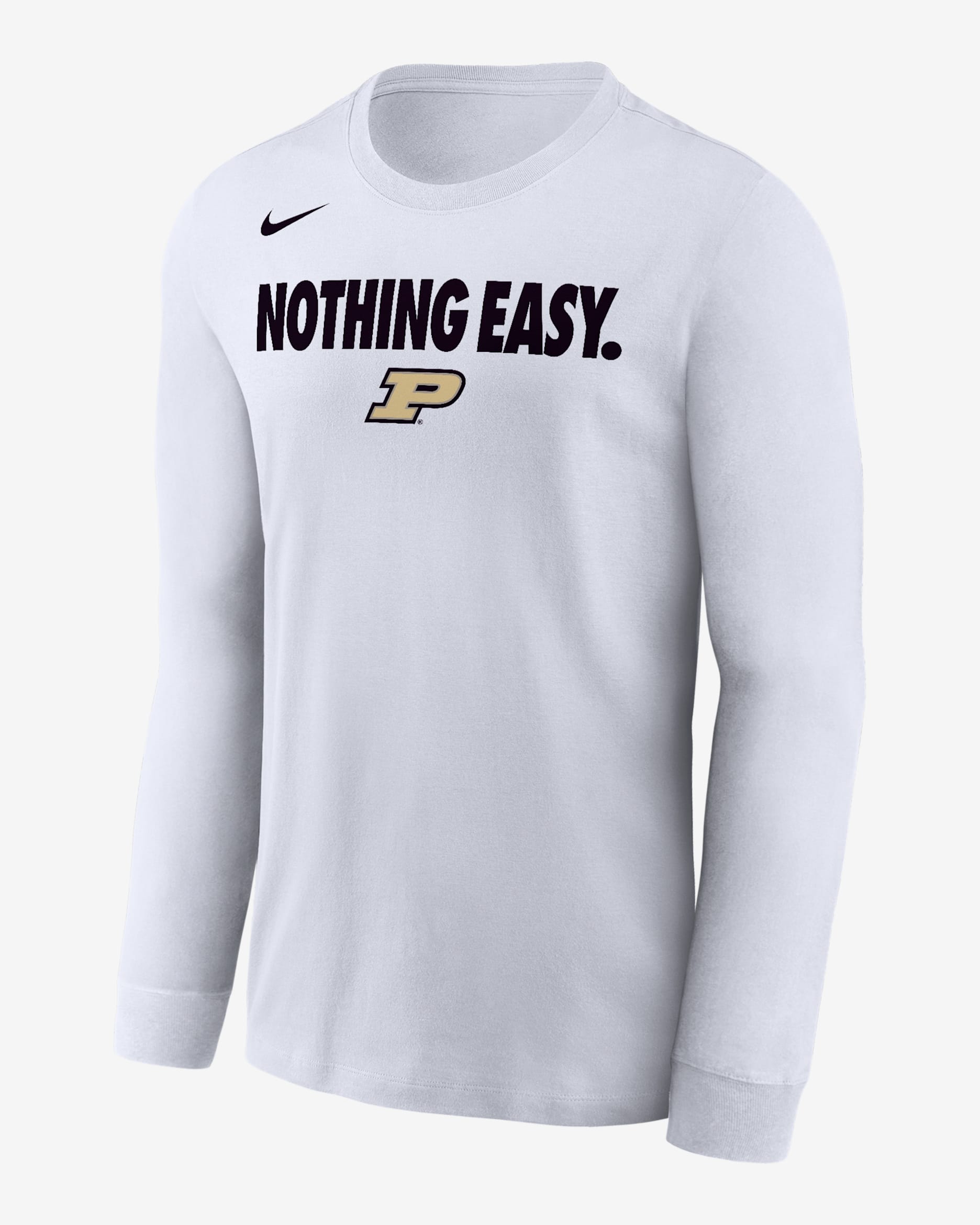 Purdue Men's Nike College Long-Sleeve T-Shirt - White