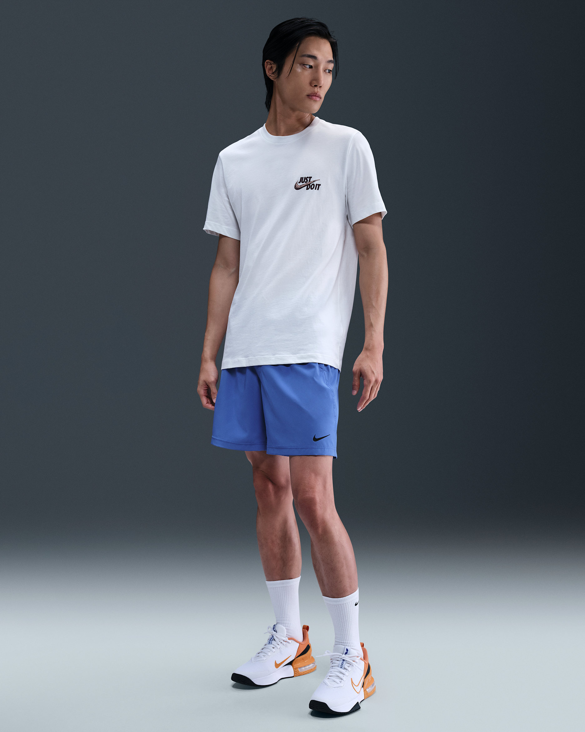 Nike Dri-FIT Form Men's 7" Unlined Versatile Shorts - Comet Blue/Black