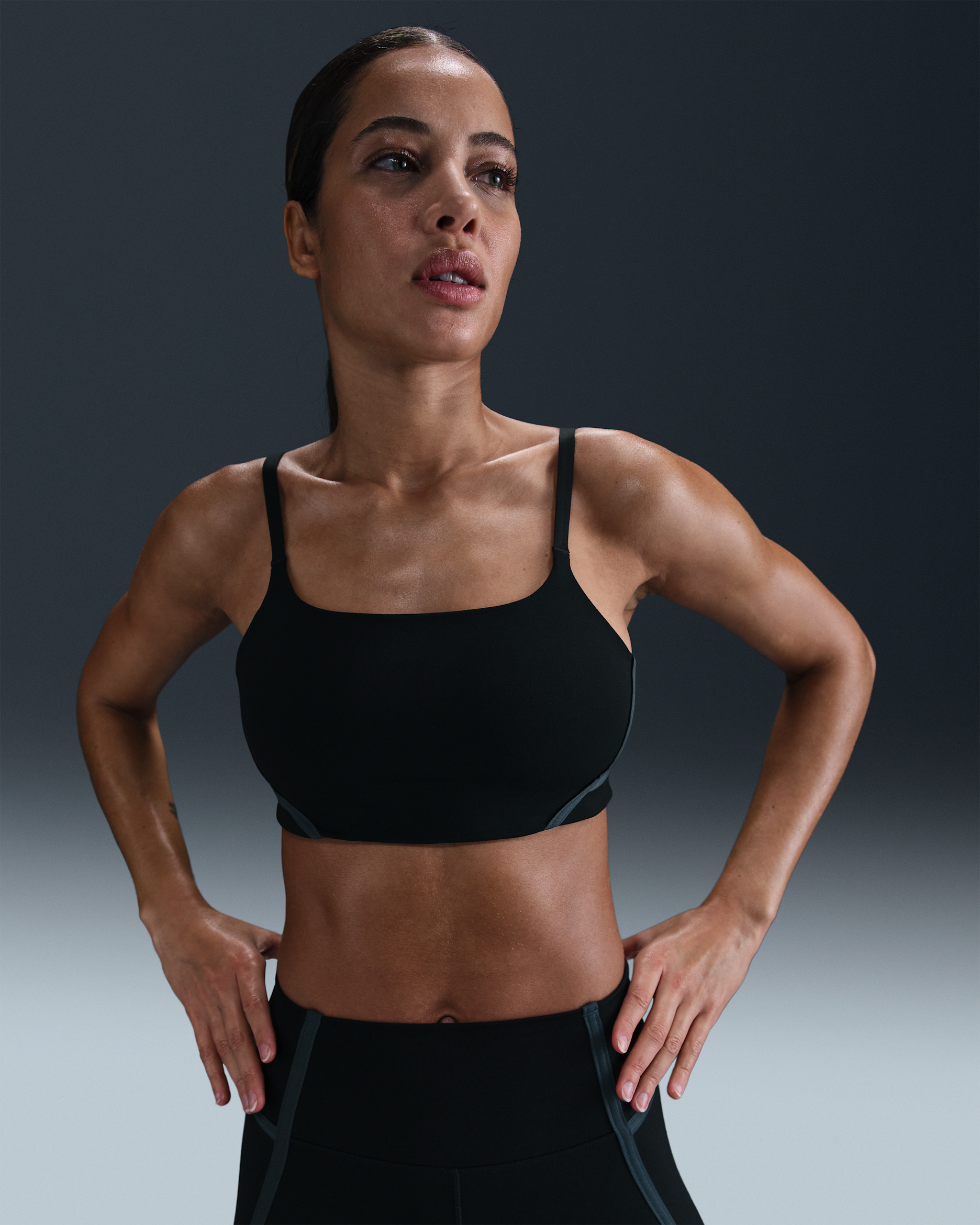 Nike One Convertible Women's Light-Support Lightly Lined Sports Bra - Black/Black/Armoury Navy/Black