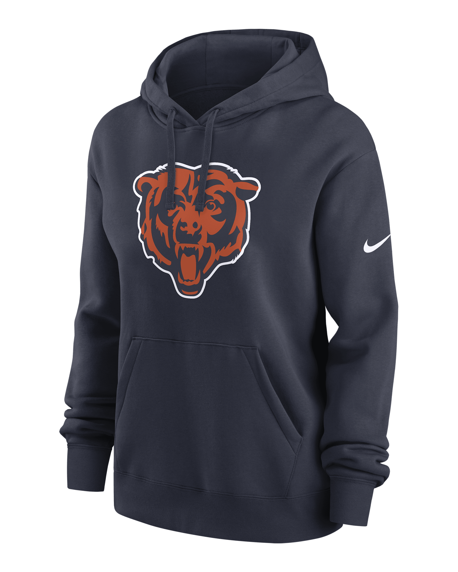 Chicago Bears Club Women's Nike NFL Pullover Hoodie - Navy