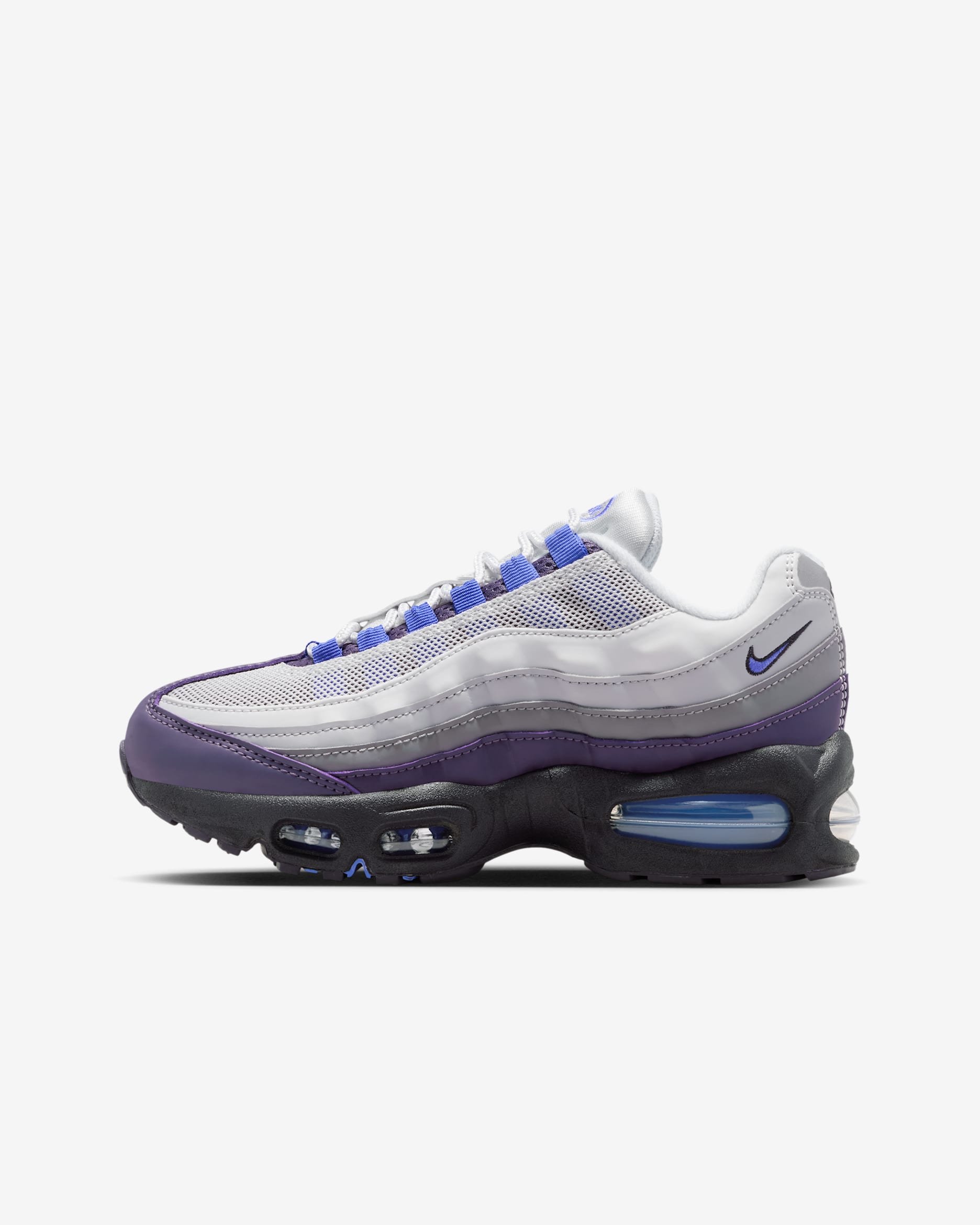 Nike Air Max 95 sko til store barn - Photon Dust/Dark Raisin/Pencil Point/Sapphire