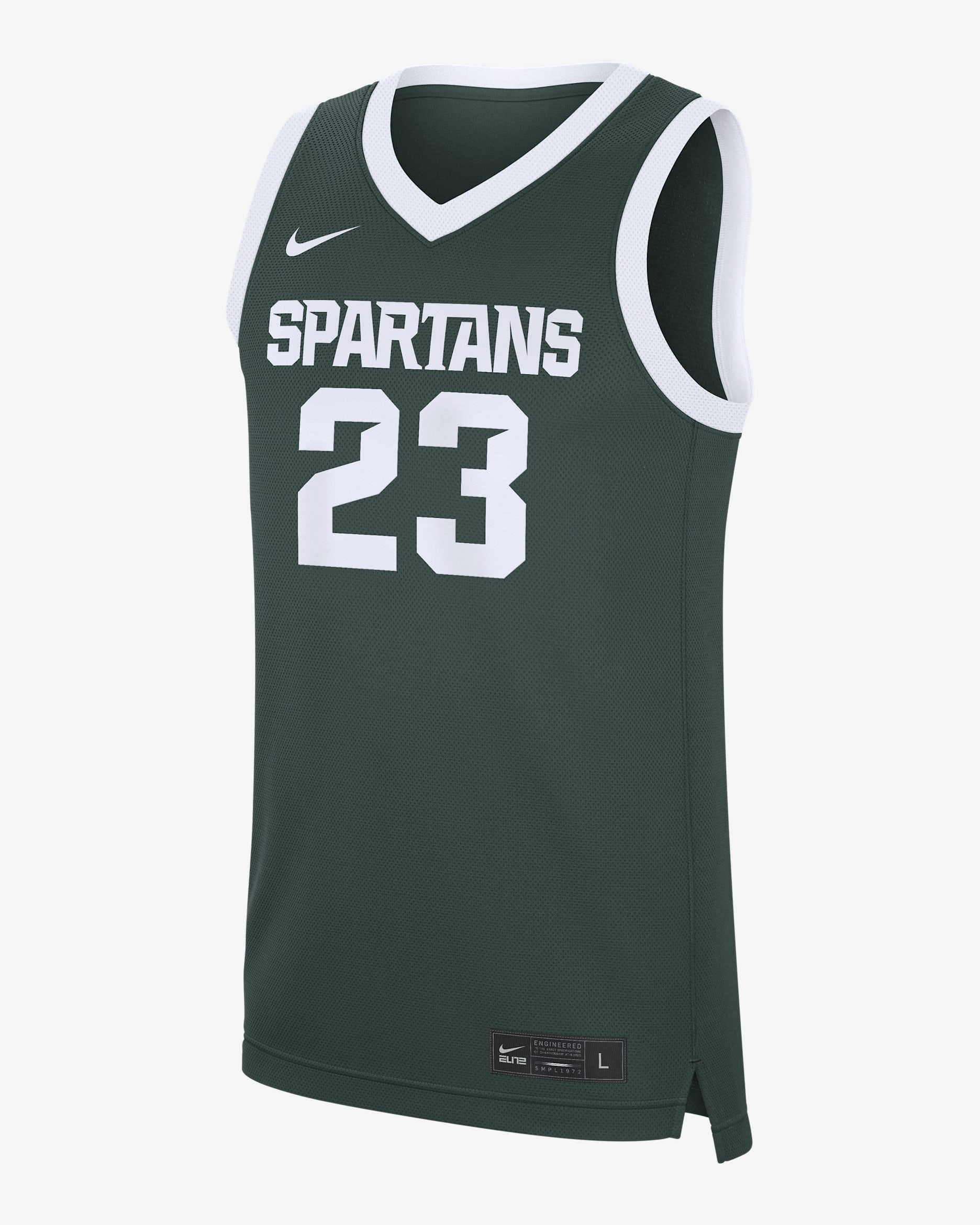 Michigan State Replica Men's Nike College Basketball Jersey - Green