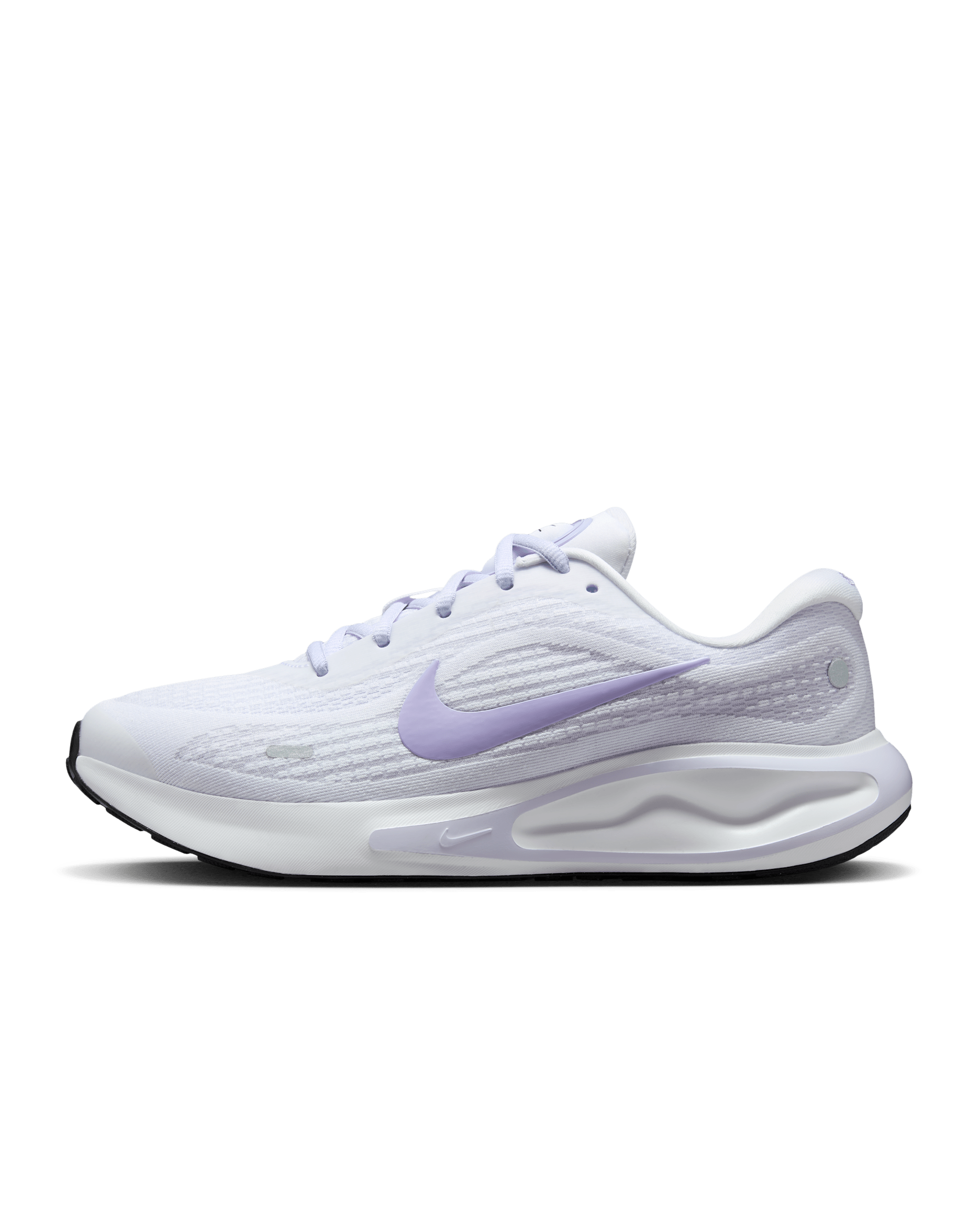 Nike Journey Run Women's Road Running Shoes - White/Amethyst Tint/Black/Hydrangeas