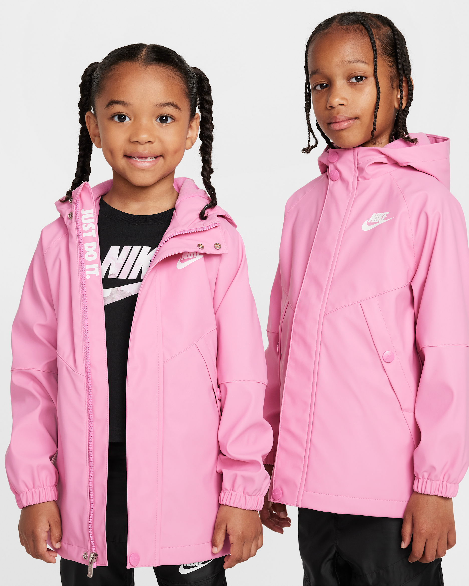 Nike Little Kids' Rain Jacket - Magic Flamingo