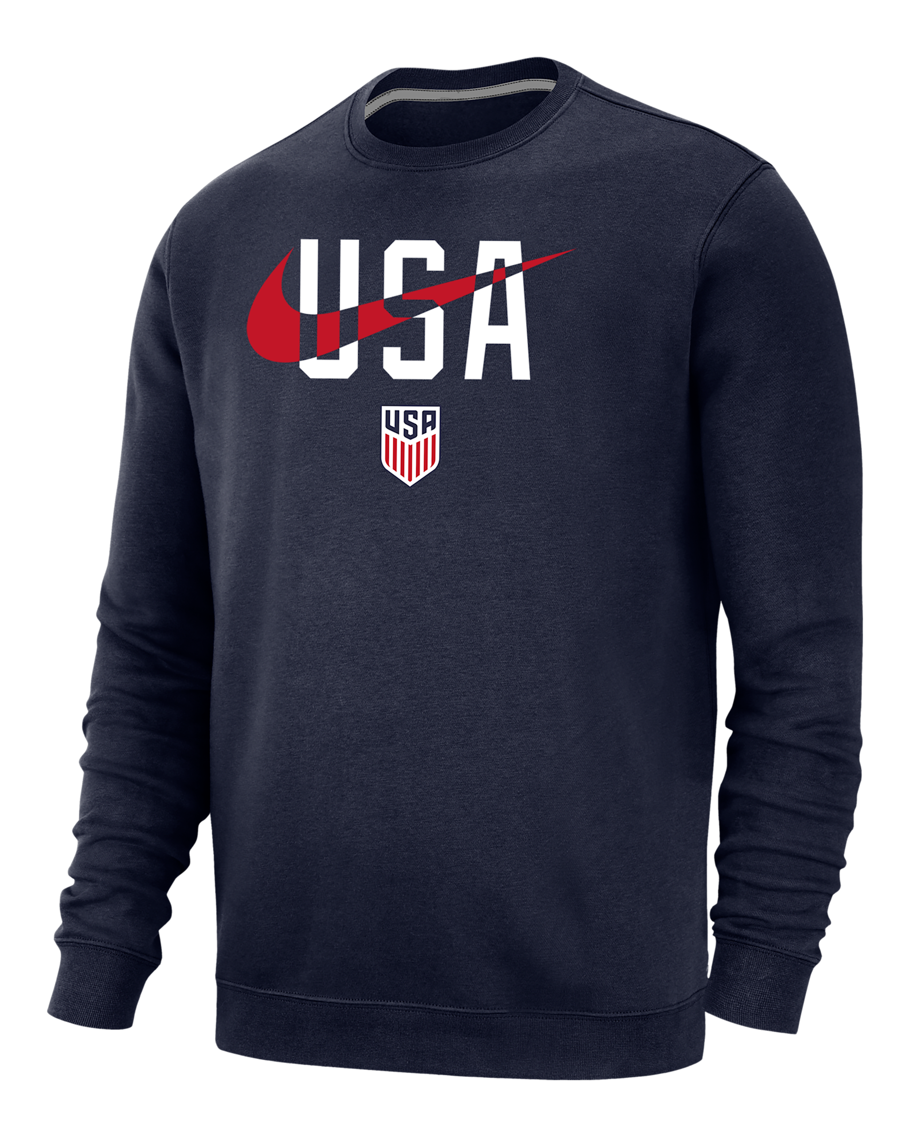 USA Club Fleece Men's Crew-Neck Sweatshirt - Navy