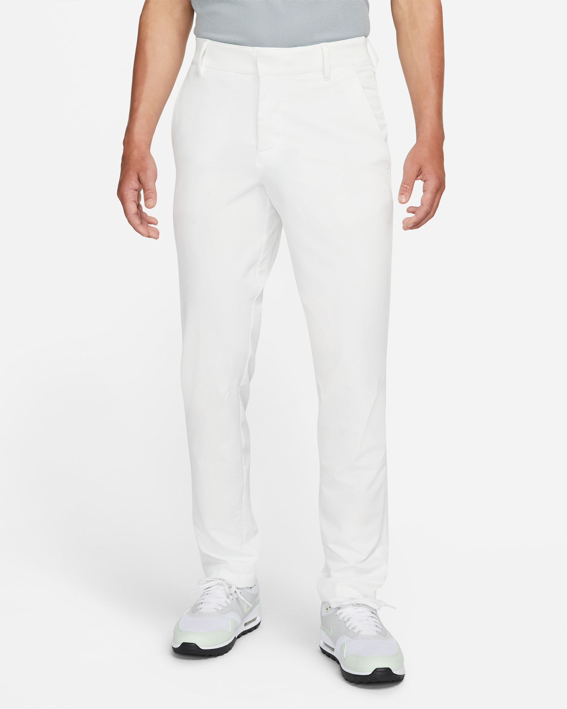 Nike Dri-FIT Vapor 男款合身高爾夫長褲 - Summit White/黑色