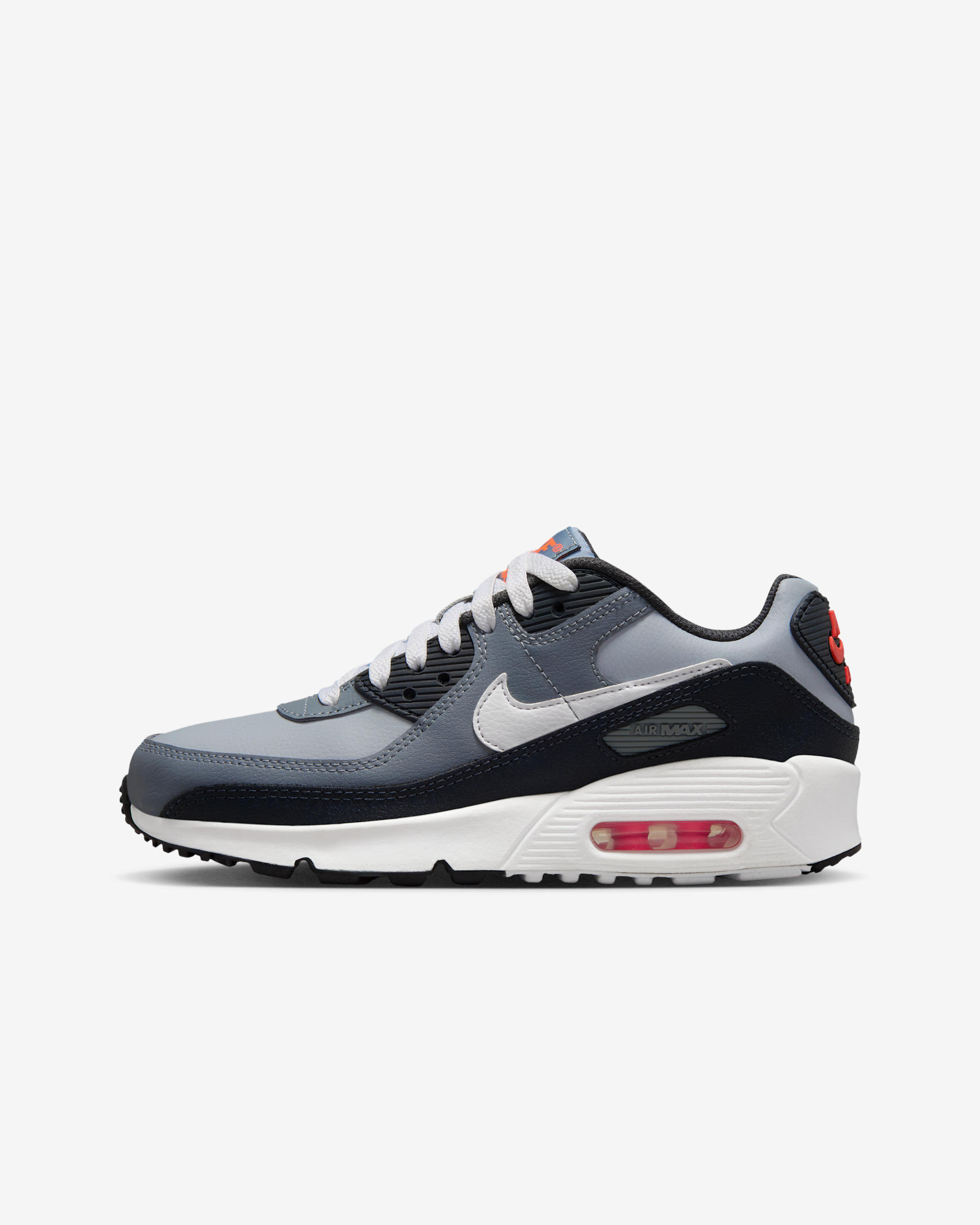 Nike Air Max 90 大童鞋款 - Wolf Grey/Cool Grey/Anthracite/白色