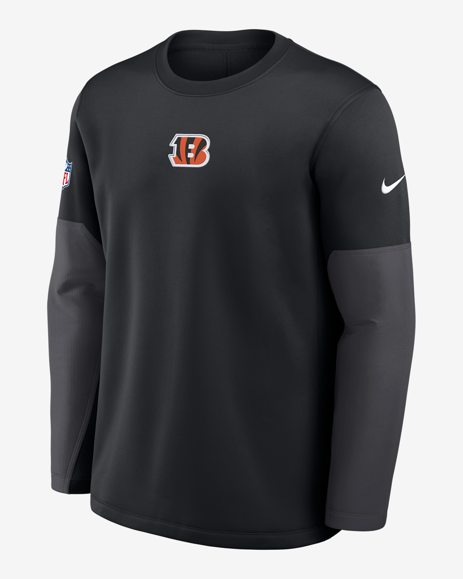 Cincinnati Bengals Scripted To Win Sideline Coach Men's Nike Therma-FIT NFL Long-Sleeve T-Shirt - Black