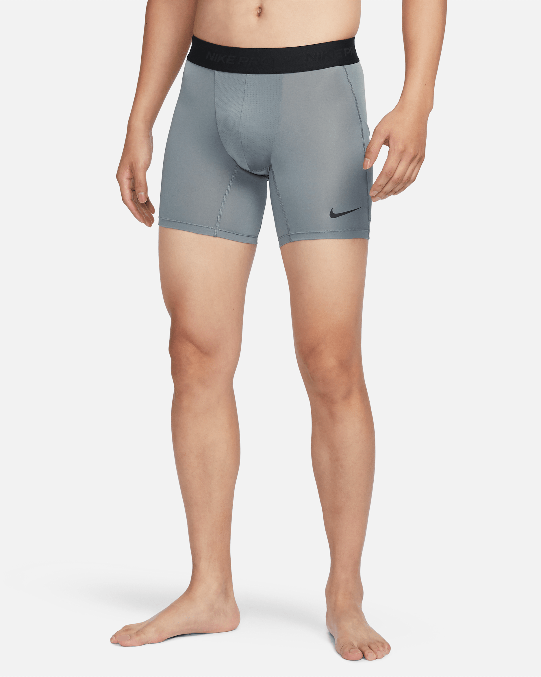 ナイキ プロ メンズ Dri-FIT フィットネスショートパンツ - スモークグレー/ブラック