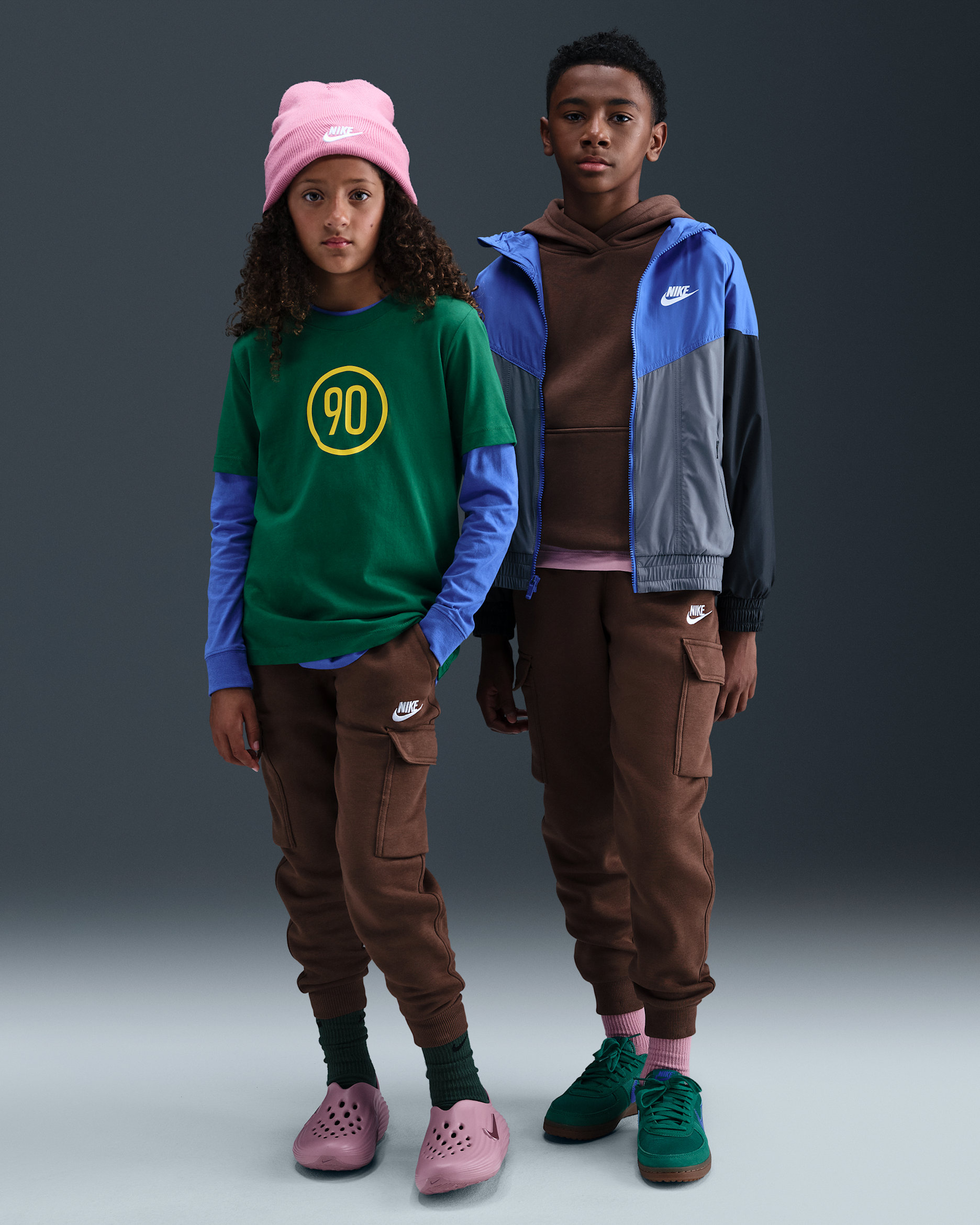 Nike Sportswear Club Fleece Big Kids' Cargo Pants - Fauna Brown/Fauna Brown/White