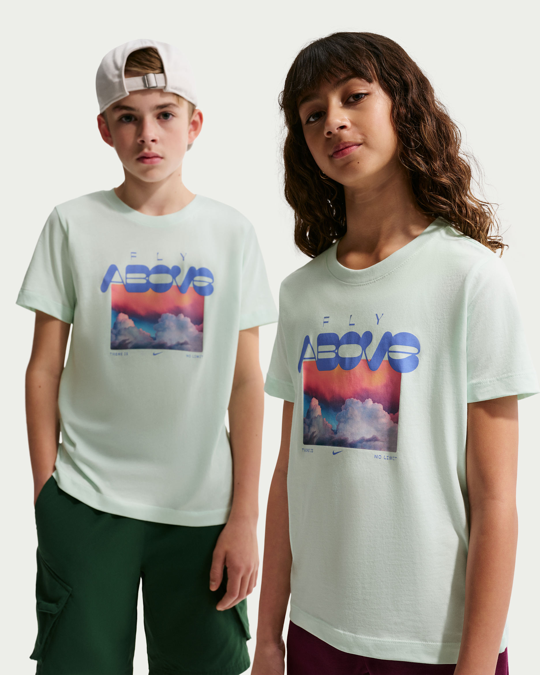 Nike Sportswear Big Kids' T-Shirt - Barely Green