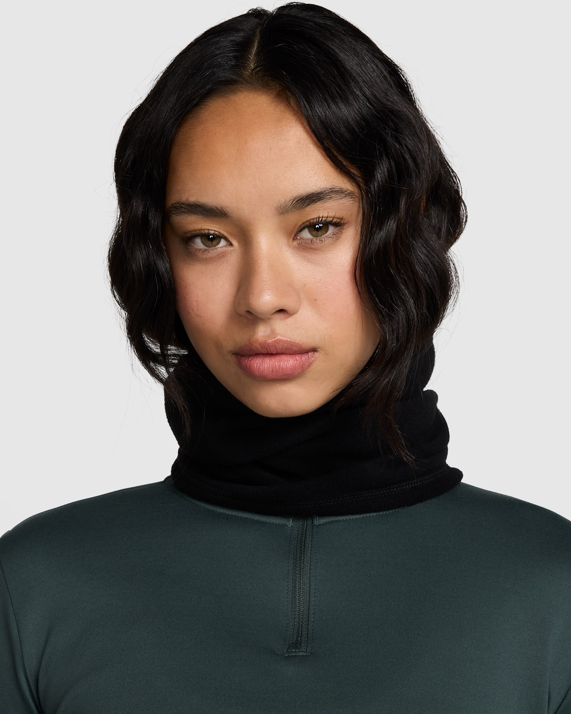 Nike One Women's Therma-FIT Fleece Neck Warmer - Black/White