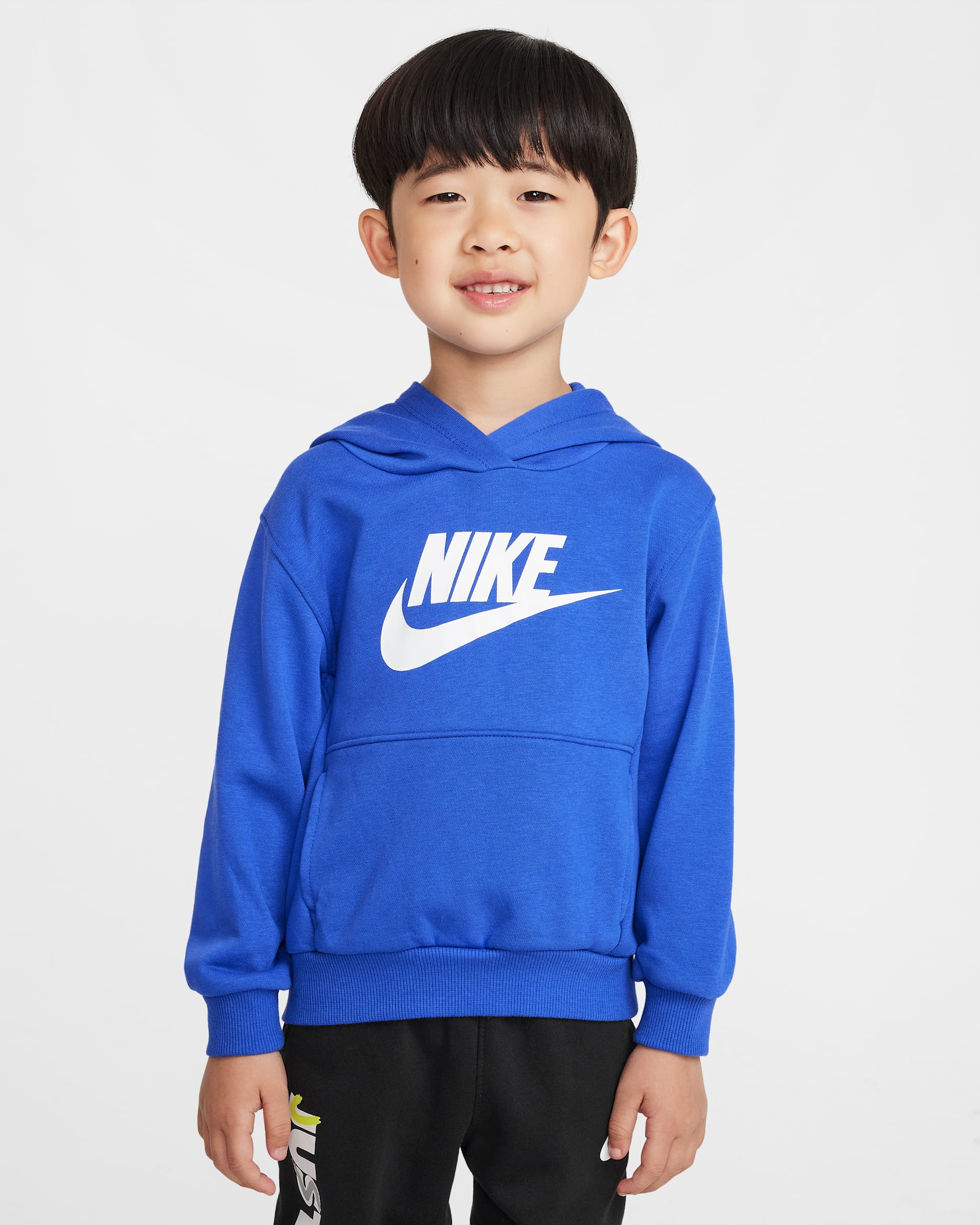 Sudadera con gorro sin cierre infantil Nike Sportswear Club French Terry - Royal juego