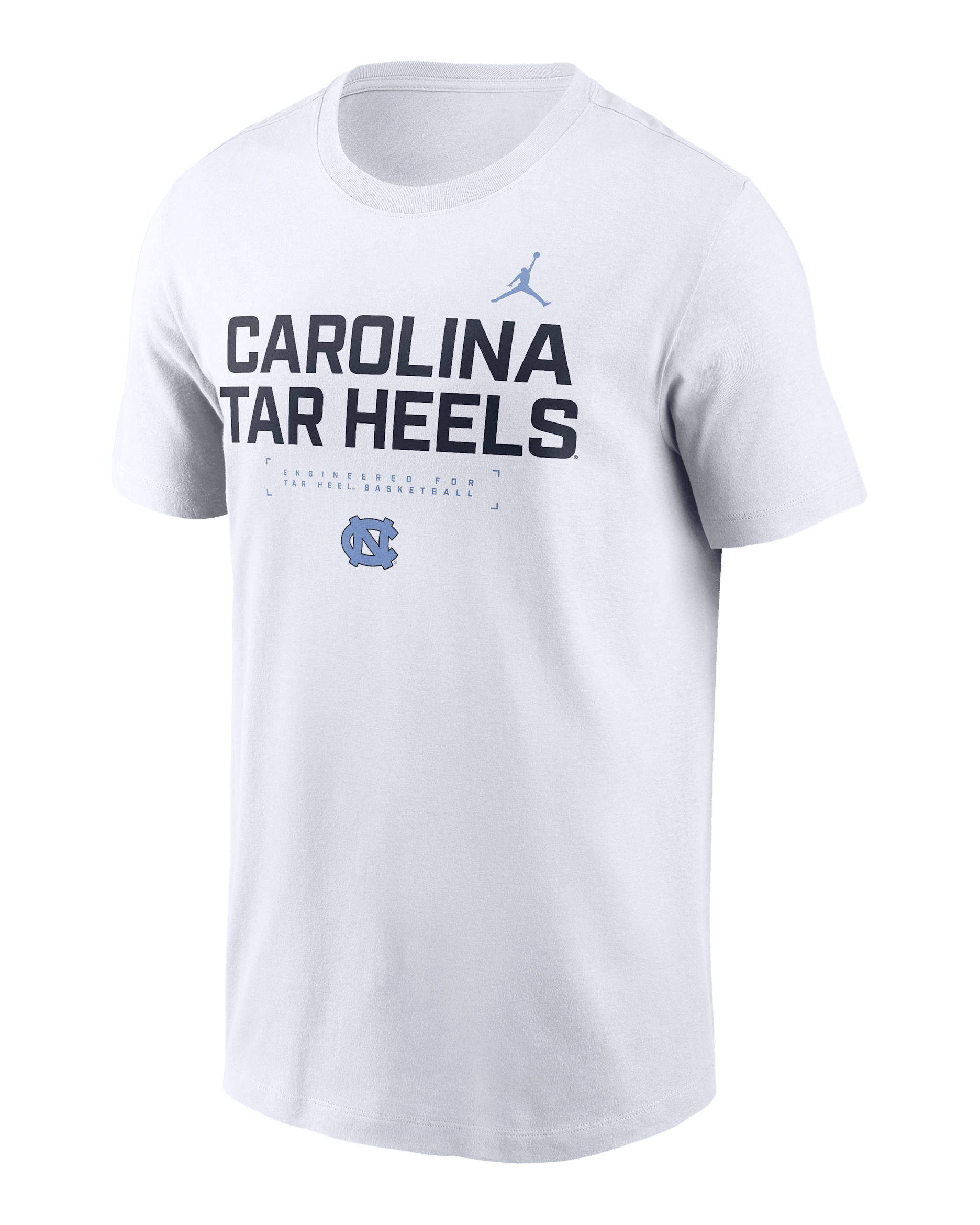 North Carolina Courtside Basketball Men's Jordan Brand Dri-FIT College T-Shirt - White