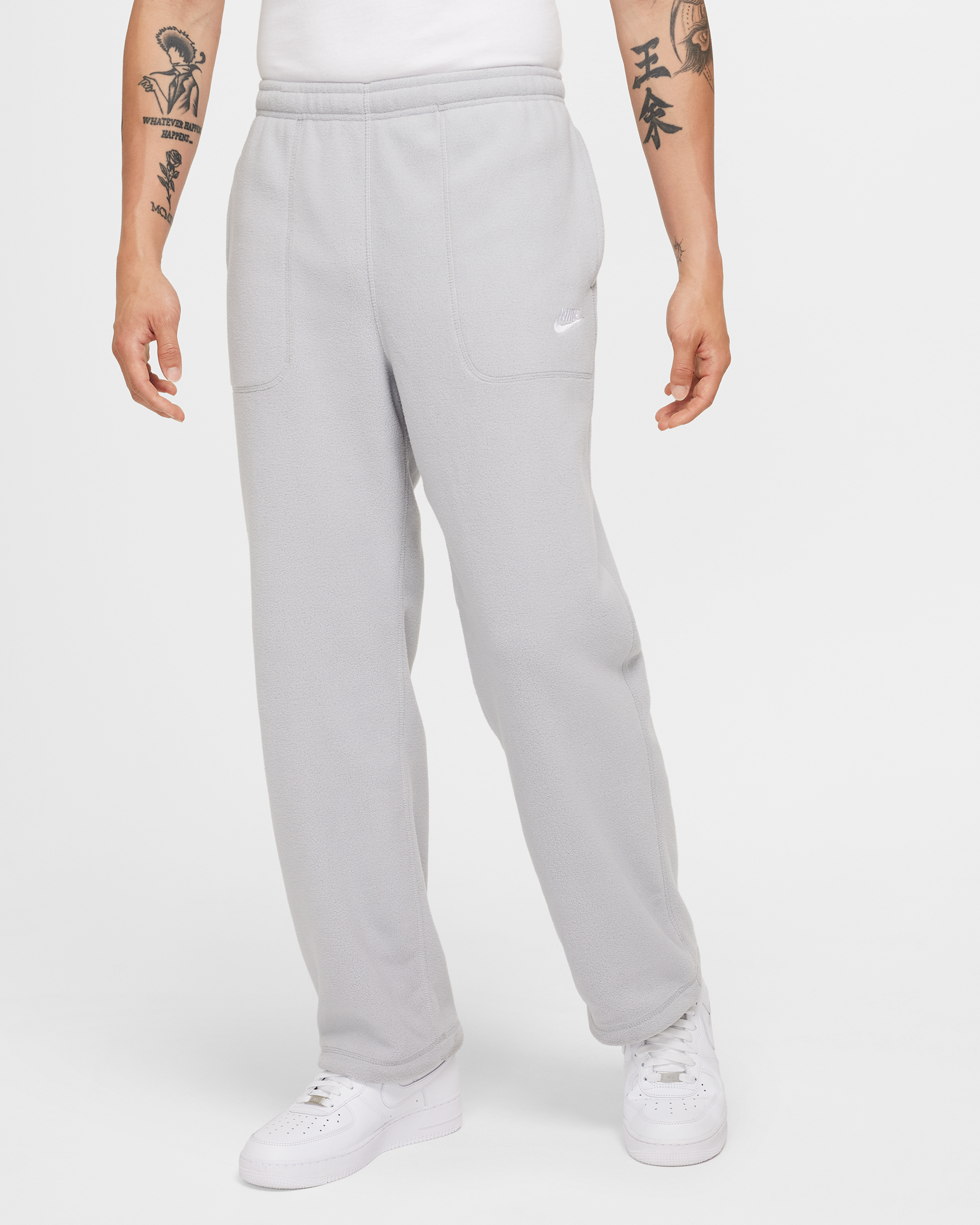 ナイキ スポーツウェア クラブ メンズ ウィンタライズド パンツ - ライトスモークグレー/ピュア/ホワイト