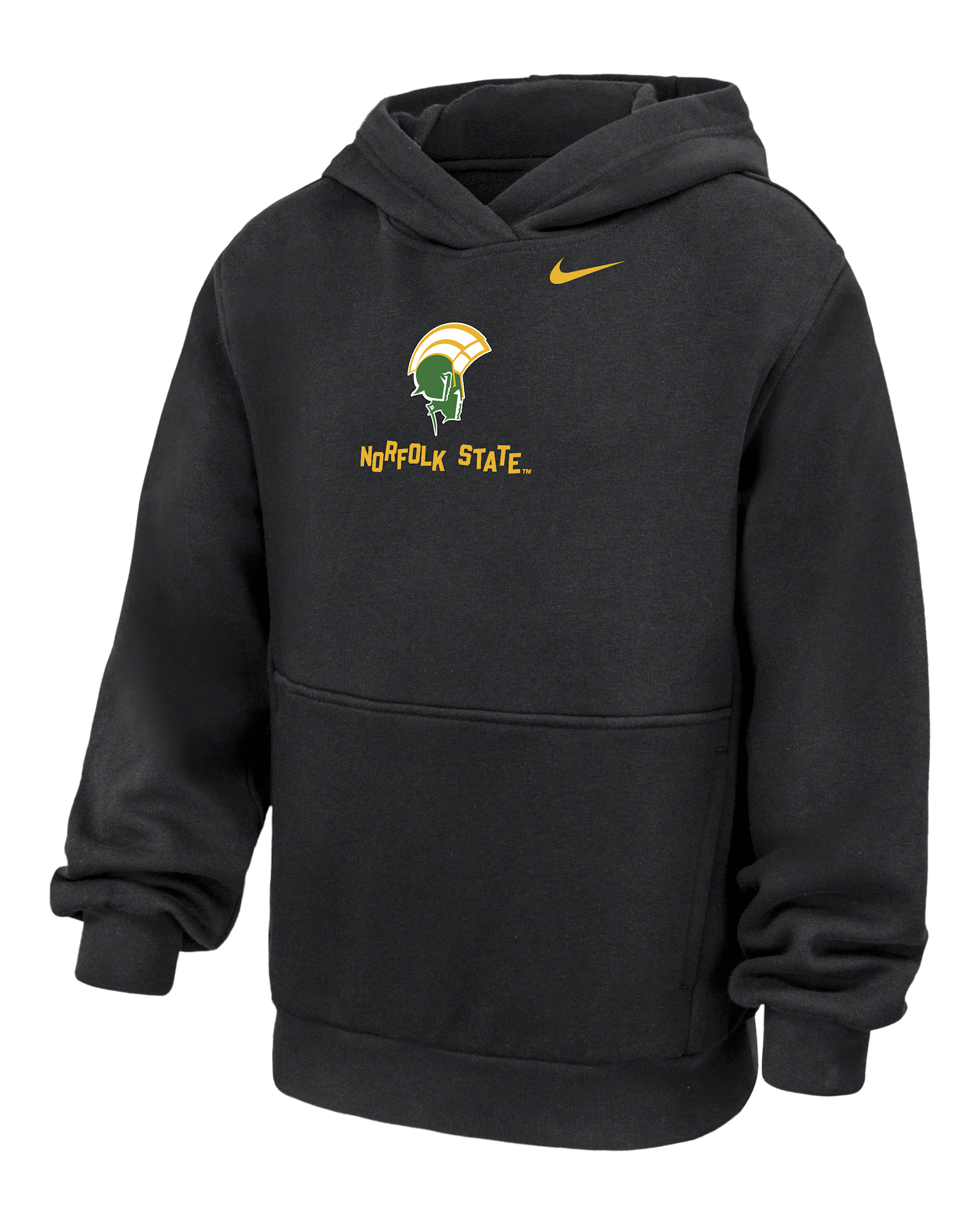 Norfolk State Club Fleece Big Kids' Nike College Hoodie - Black