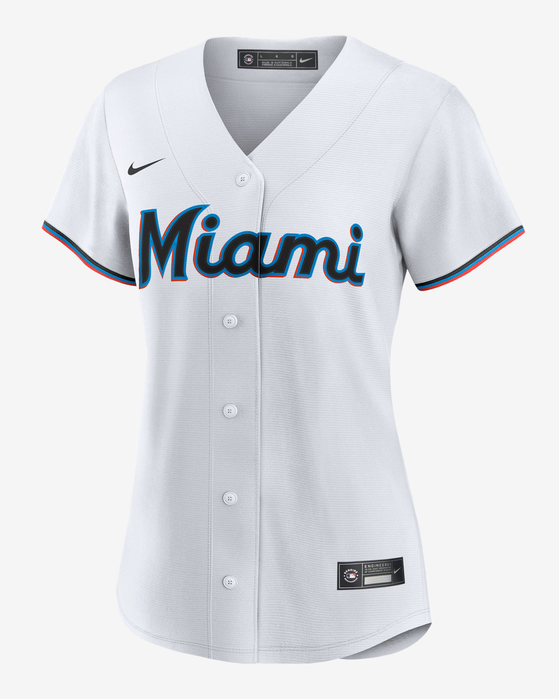 MLB Miami Marlins Women's Replica Baseball Jersey - White