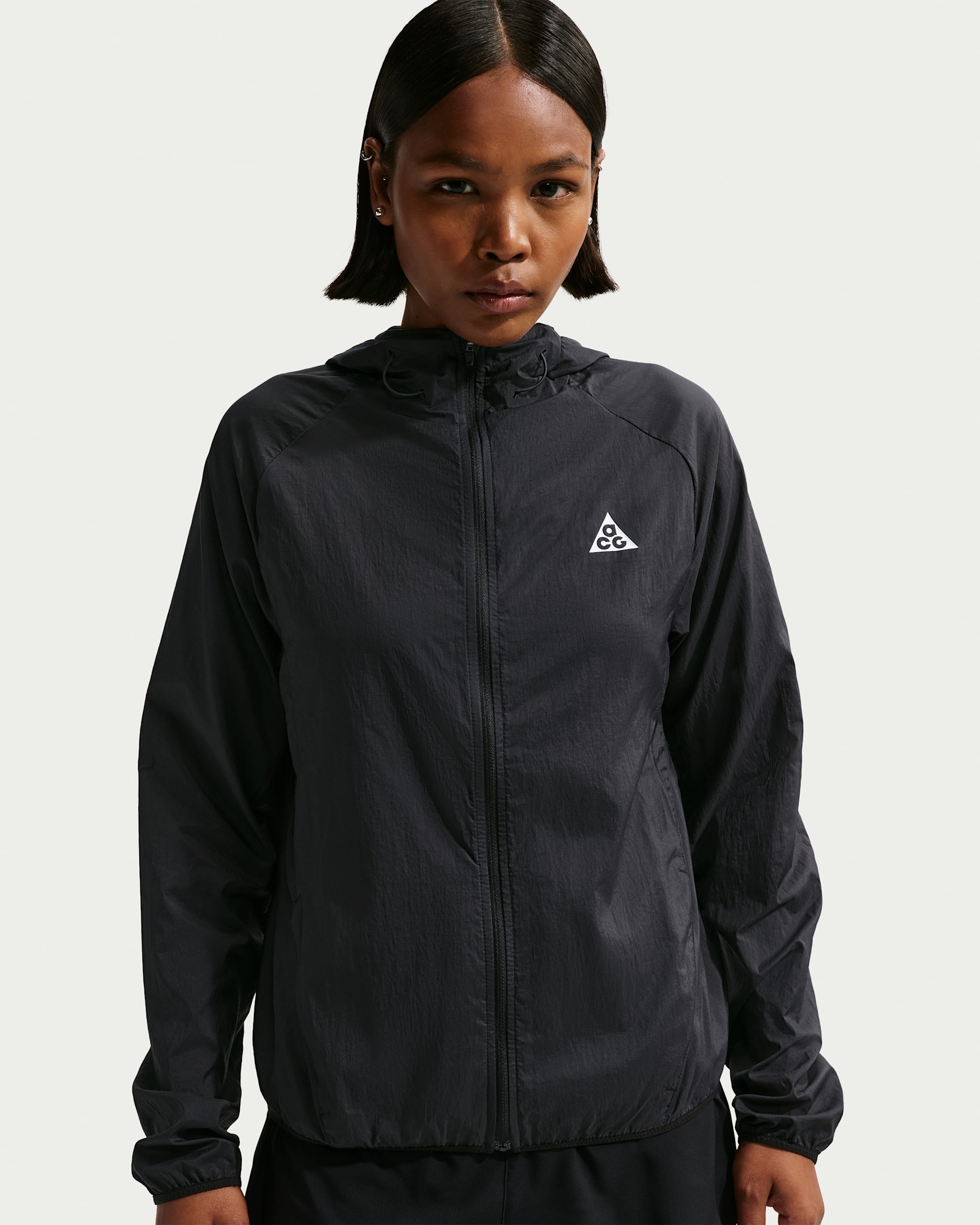 Nike ACG Women's Repel Trail Running Jacket - Black/White/Summit White