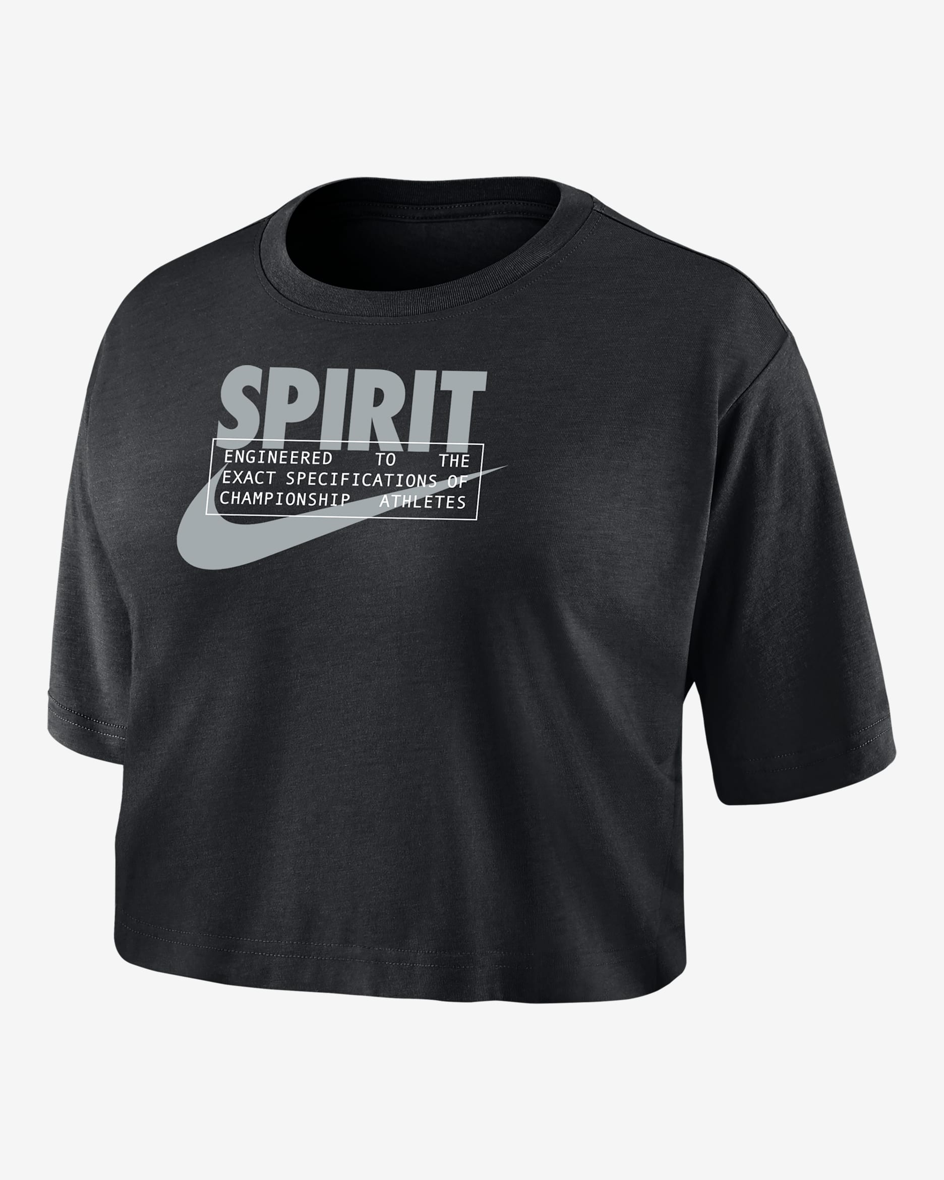 Washington Spirit Women's Nike Dri-FIT Soccer Cropped T-Shirt - Black