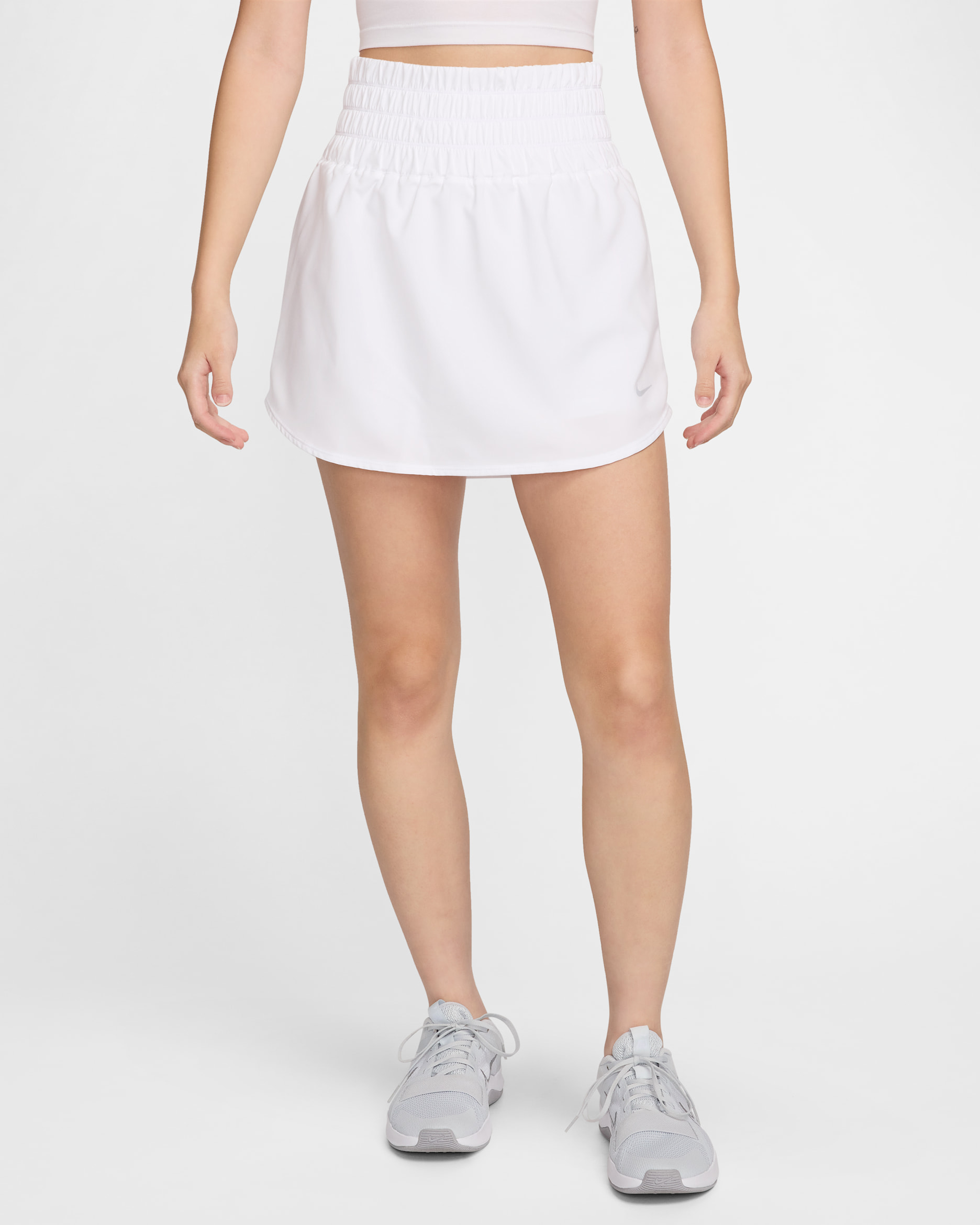 Nike One Women's Dri-FIT Ultra High-Waisted Skort - White/Black