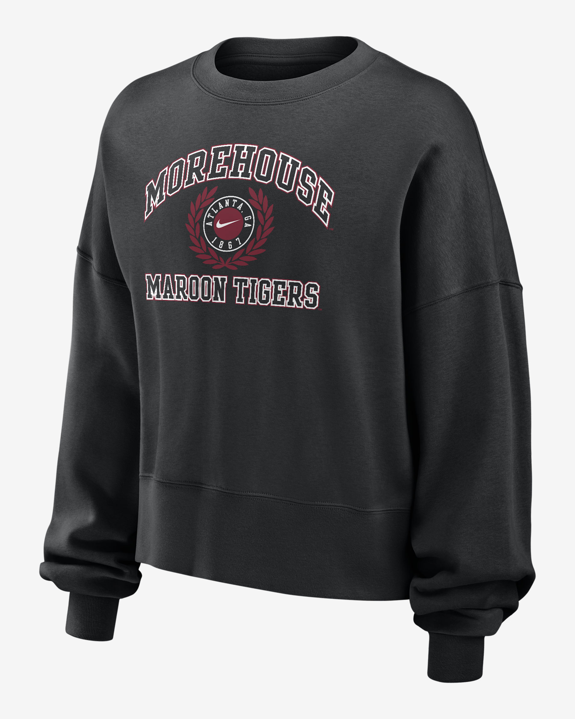 Morehouse Women's Nike College Crew-Neck Sweatshirt - Black
