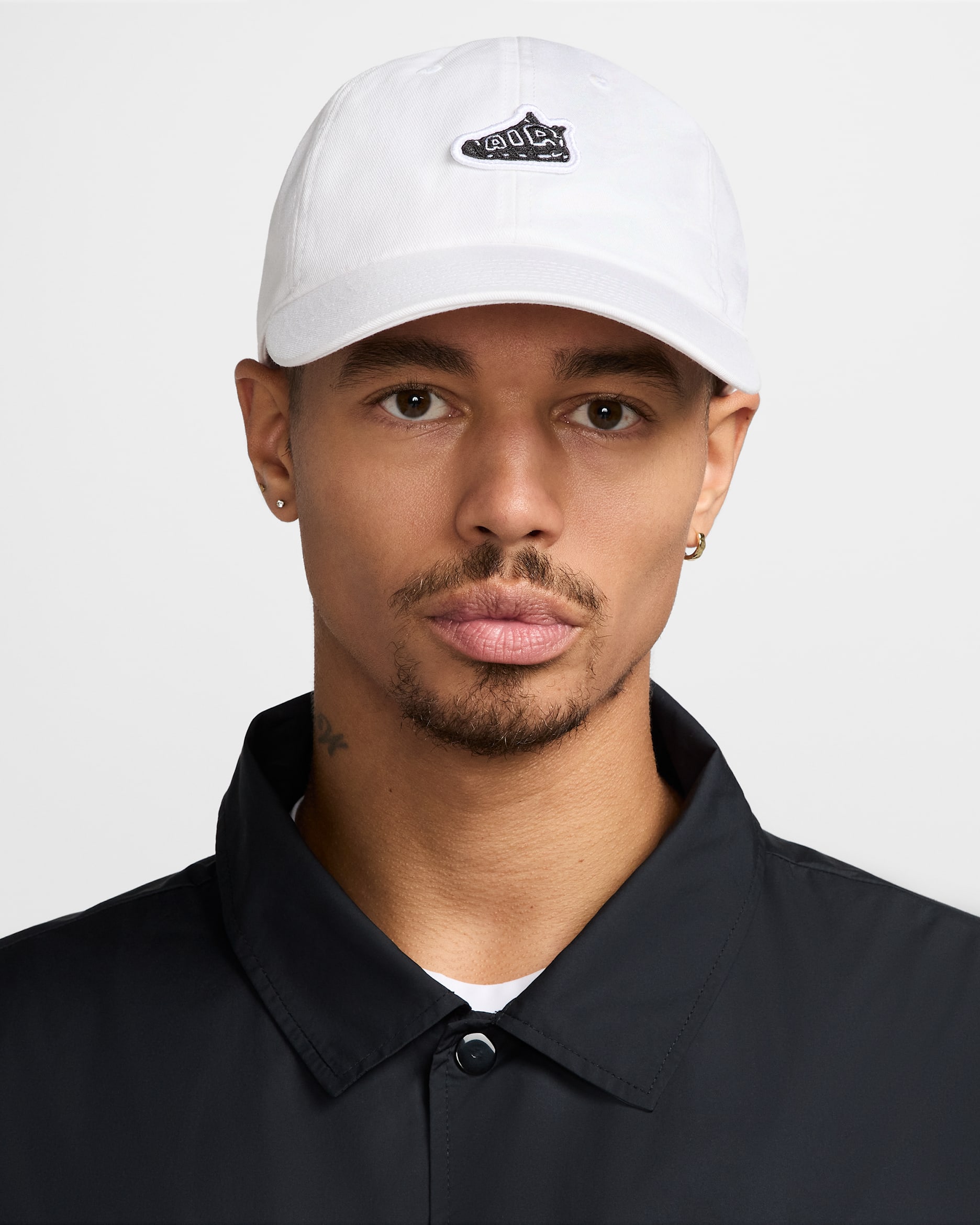 Nike Club Unstructured Patch Cap - White