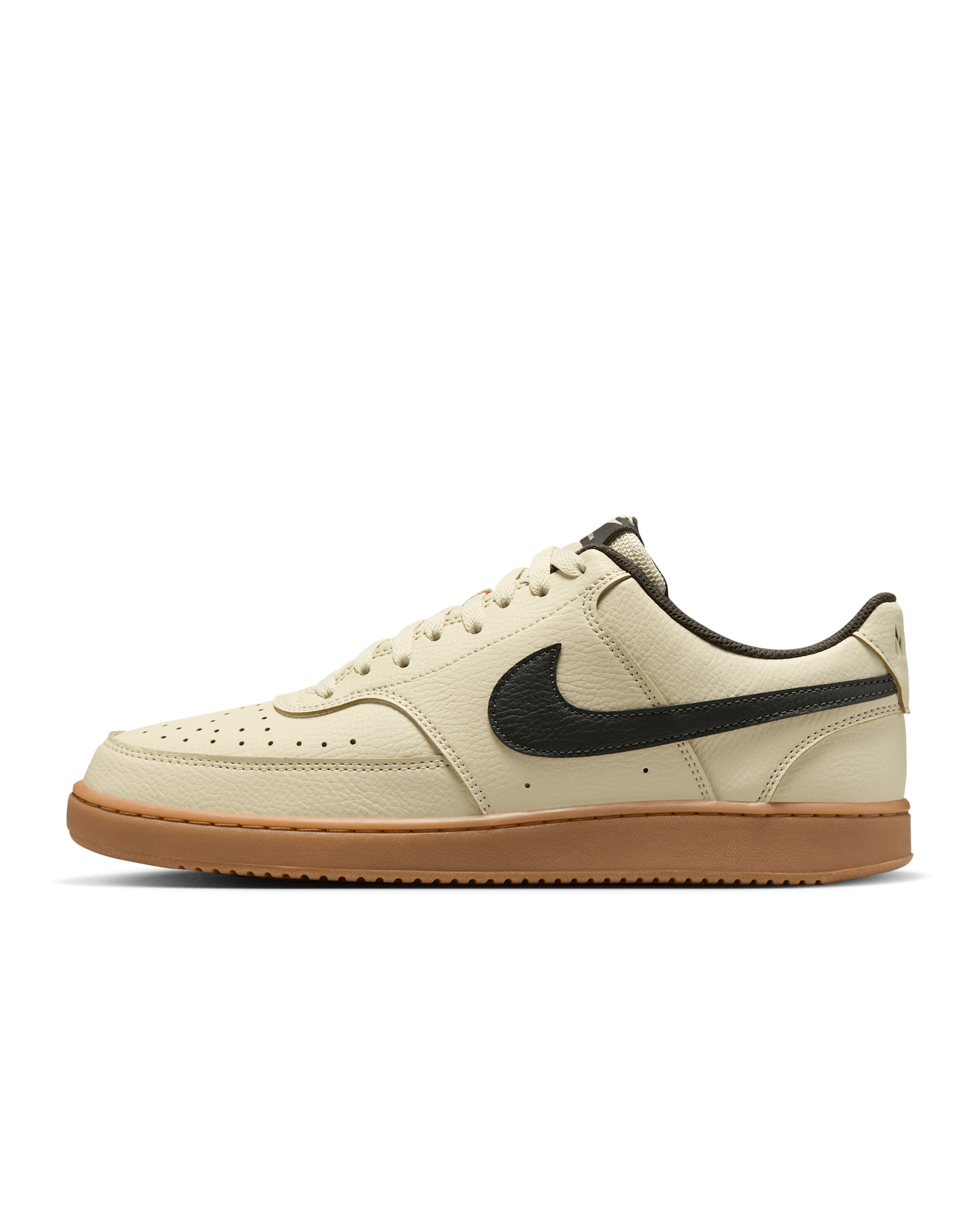Tenis para hombre Nike Court Vision Low - Caqui claro/Marrón medio goma/Secuoya