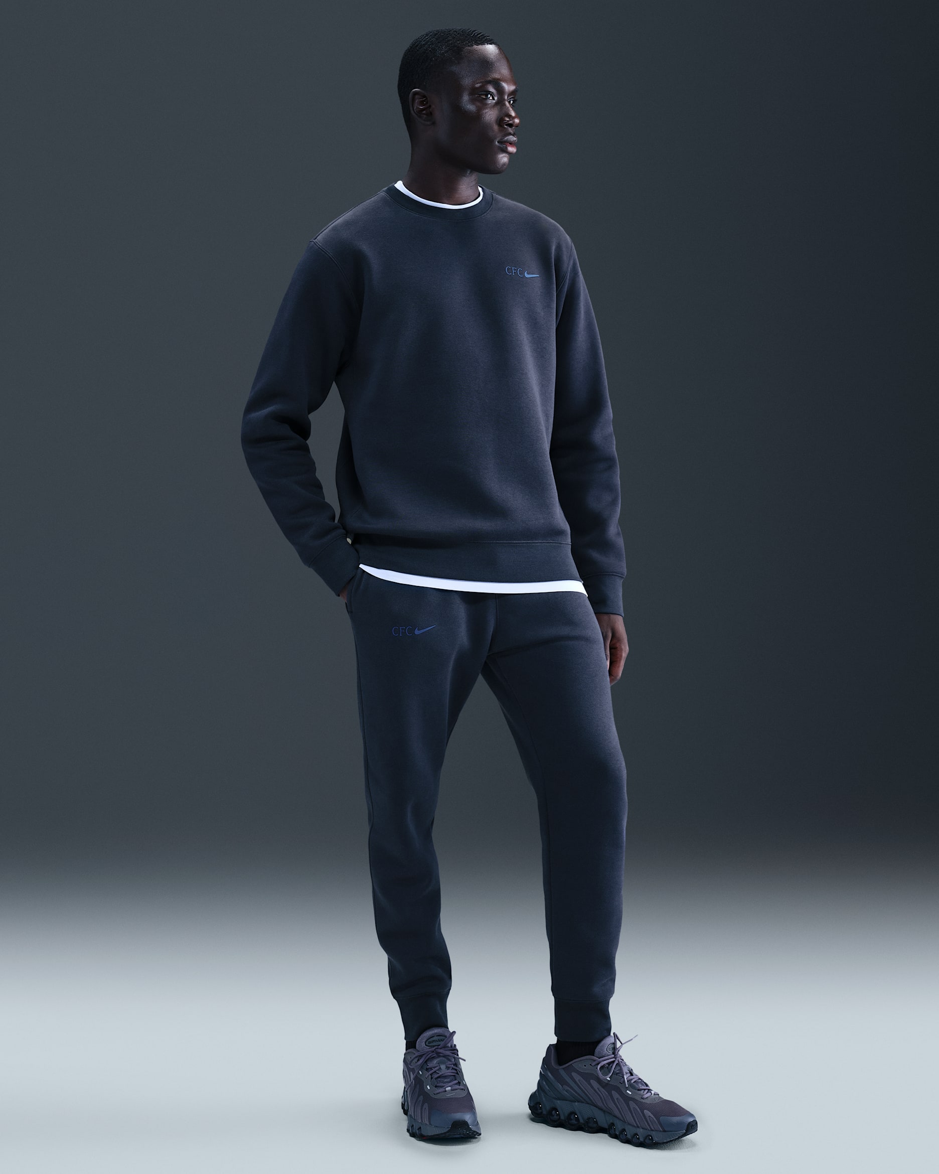 FC Chelsea Club Nike Football Fleece-Jogger für Herren - Obsidian/Rush Blue