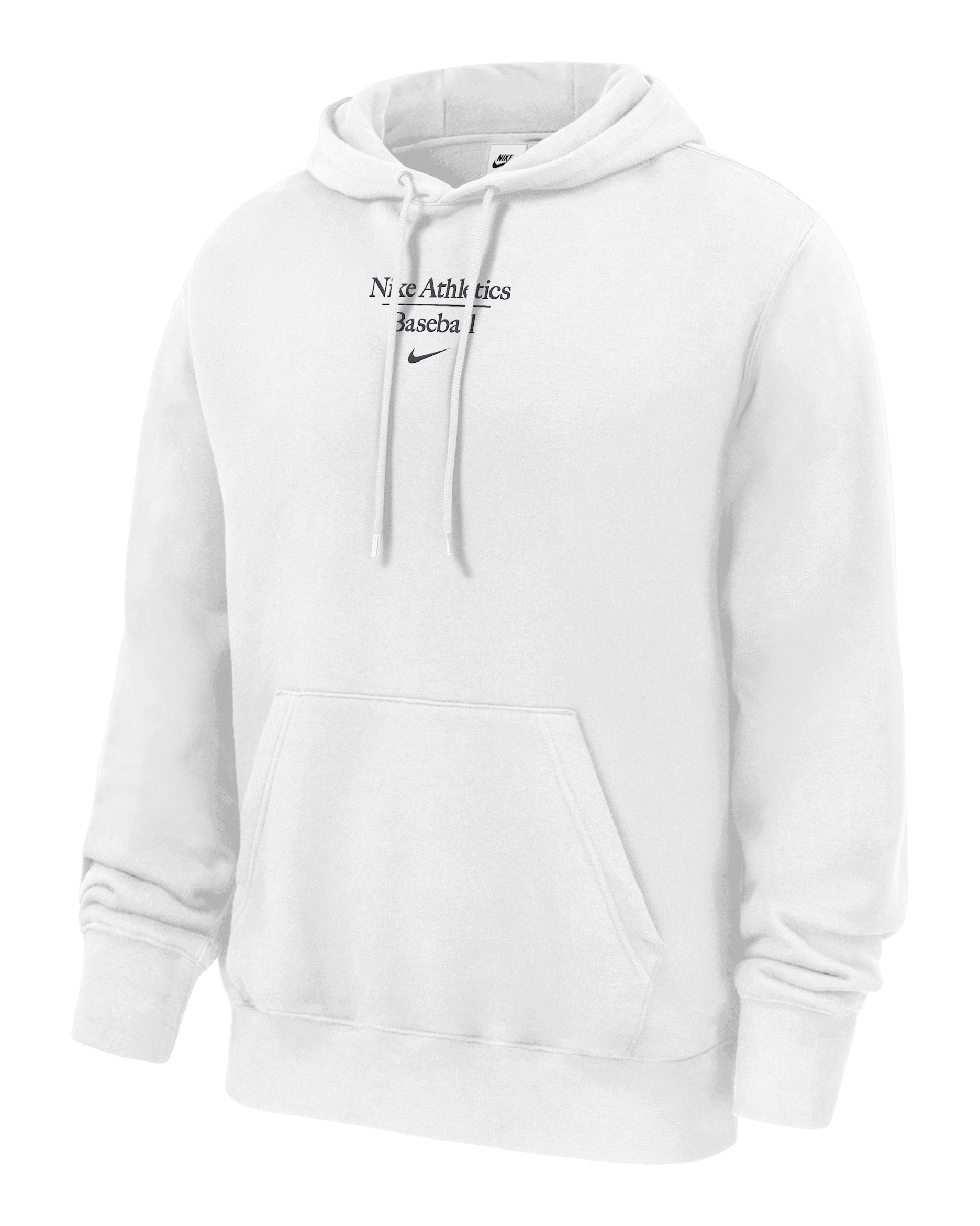 Sudadera con gorro sin cierre de béisbol para niños talla grande Nike Club Fleece - Blanco