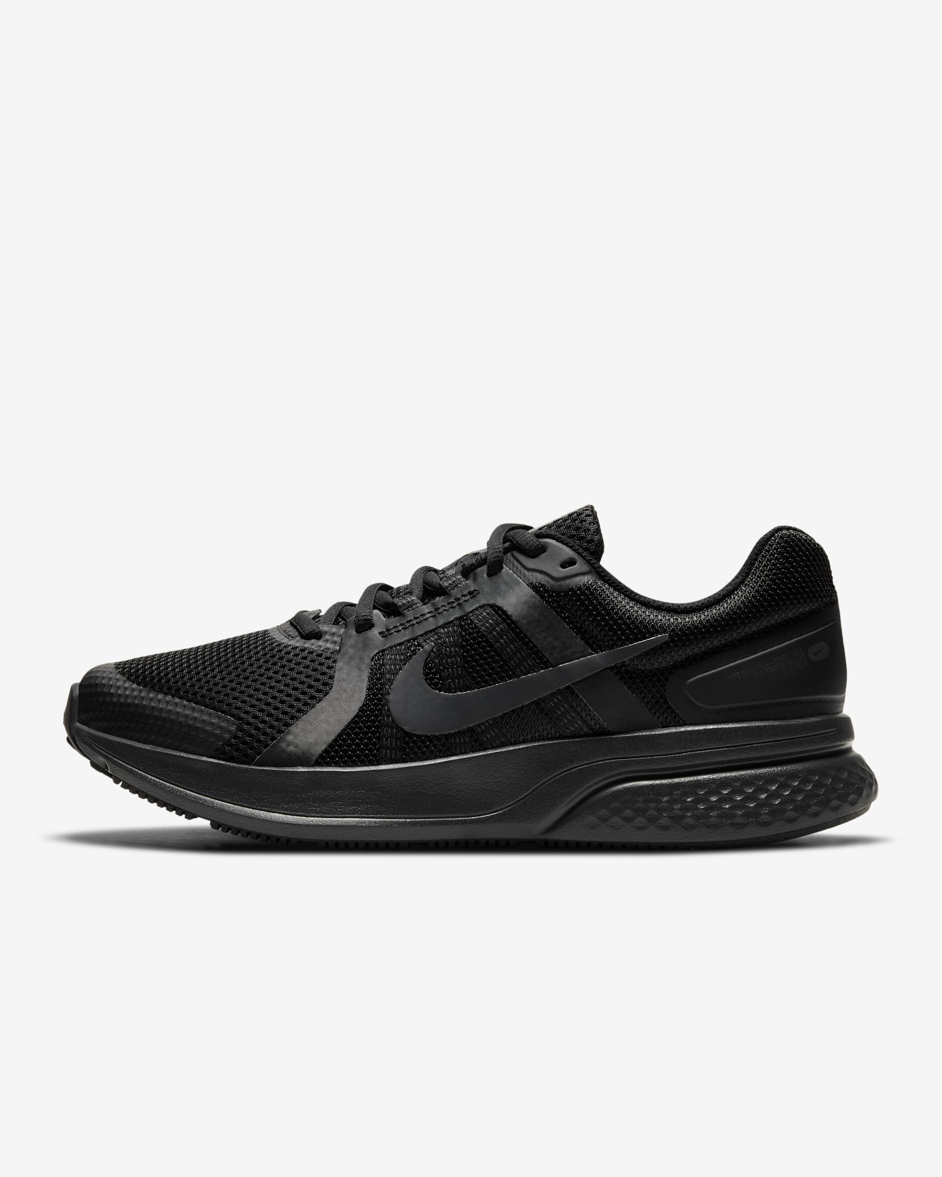 Nike Run Swift 2 Men's Road Running Shoes - Black/Dark Smoke Grey