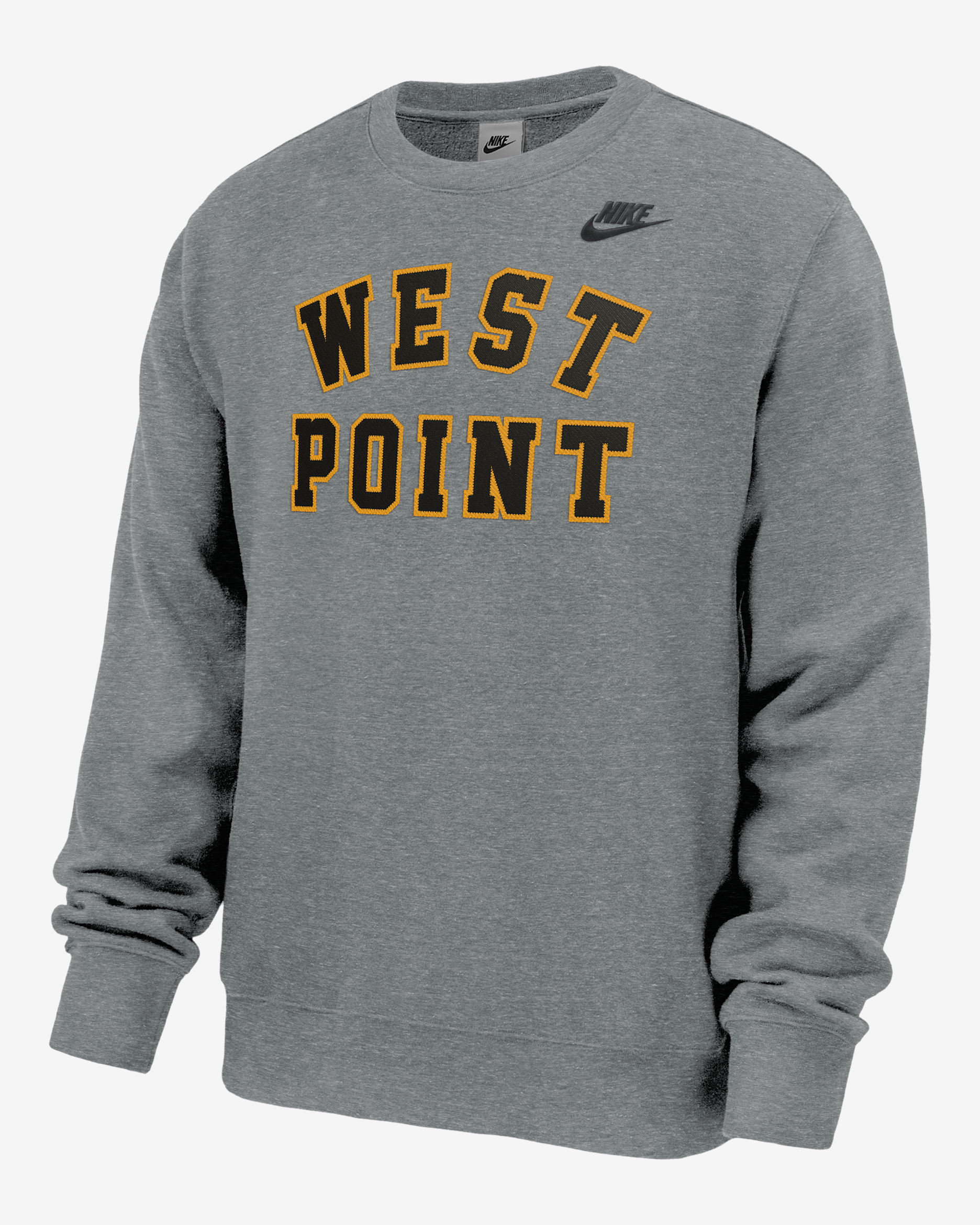 Army West Point Classic Collection Club Men's Nike College Pullover Crew-Neck Sweatshirt - Grey