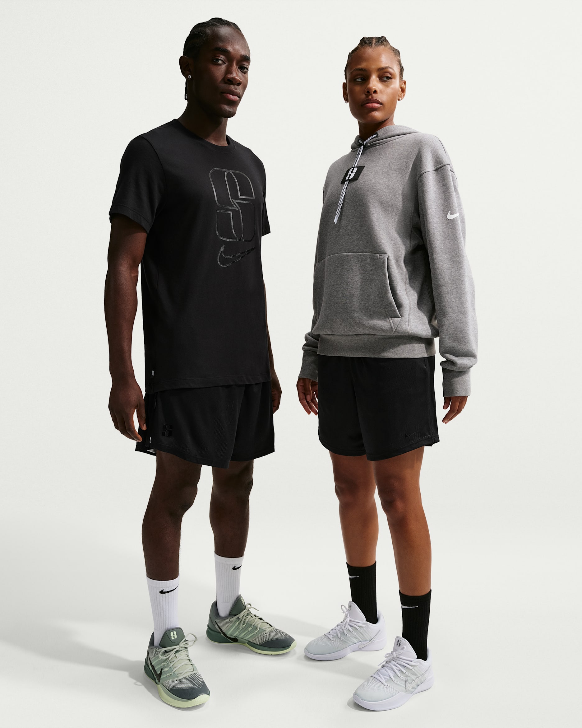 Sabrina Dri-FIT Reversible Basketball Shorts - Black/White/Black/Black