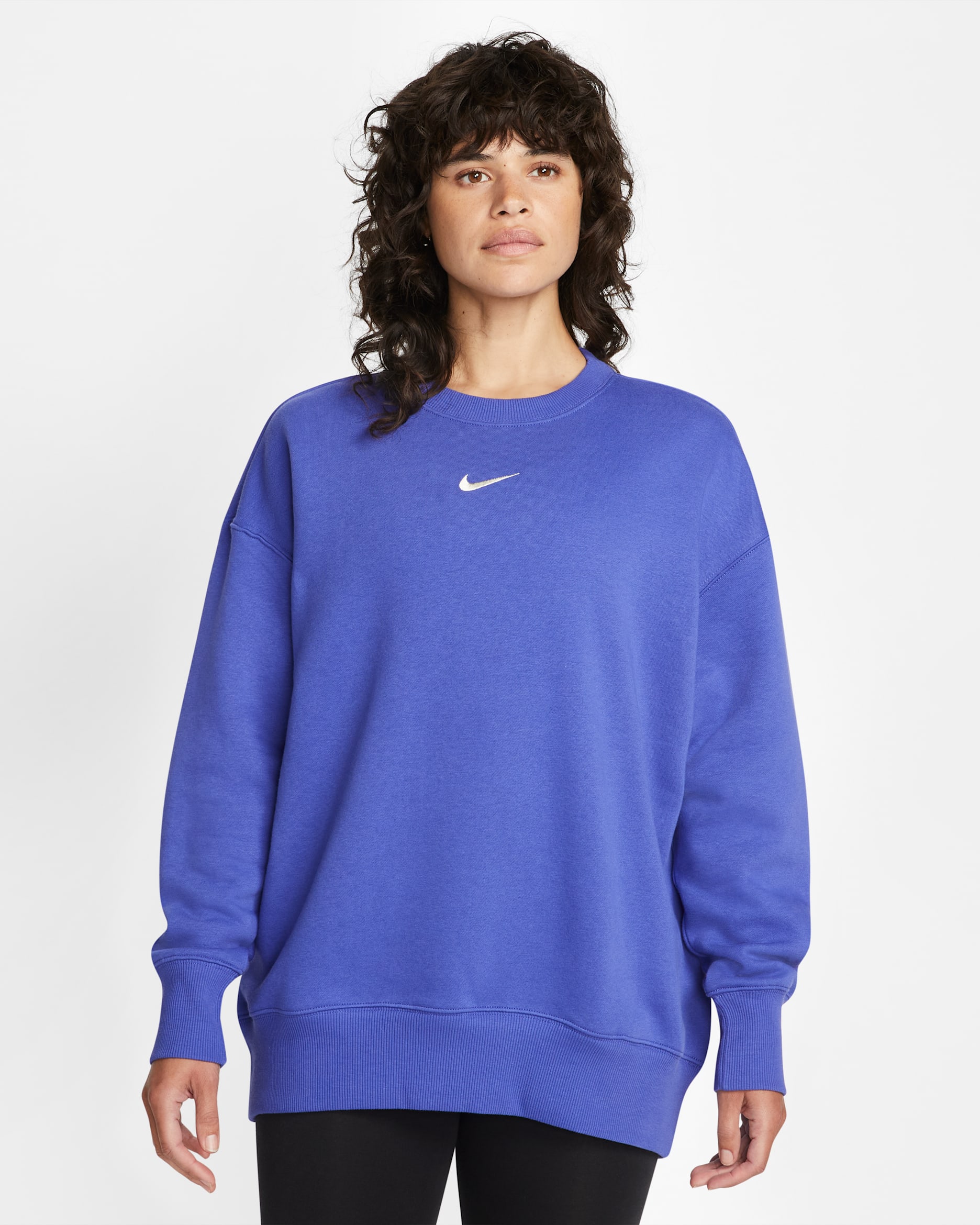 Nike Sportswear Phoenix Fleece Women's Oversized Crew-Neck Sweatshirt - Lapis/Sail