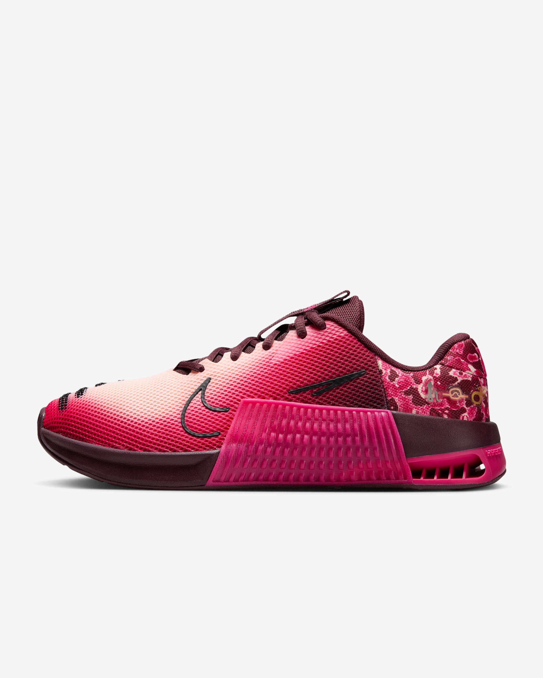 Nike Metcon 9 AMP Women's Workout Shoes - Burgundy Crush/Dark Beetroot/Rush Pink/Black