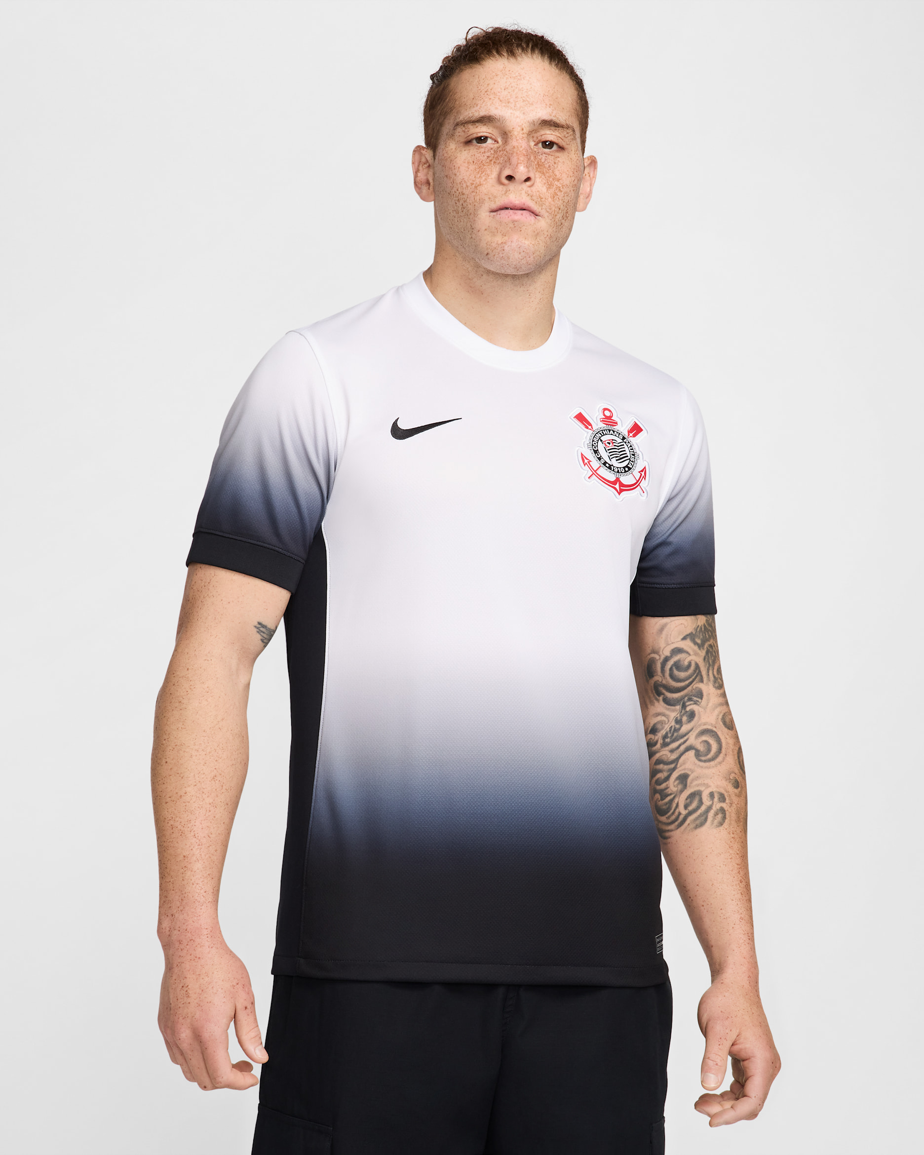 S.C. Corinthians 2024/25 Stadium Home Men's Nike Dri-FIT Football Replica Shirt - White/Black/Black