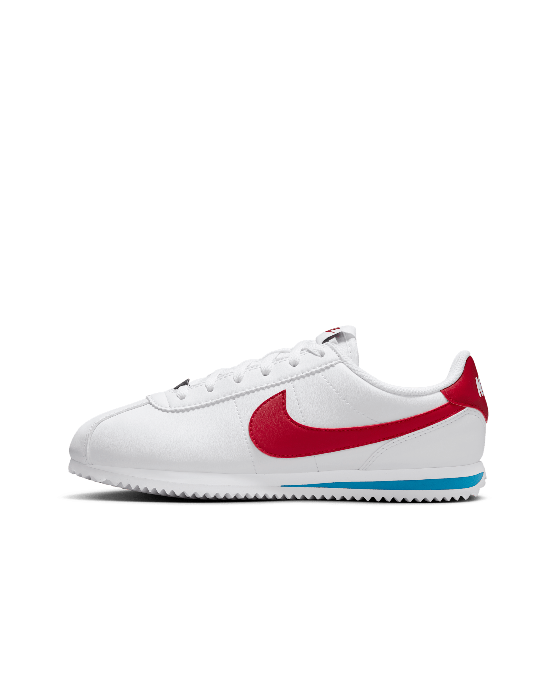 Nike Cortez Older Kids' Shoes - White/Varsity Blue/Varsity Red