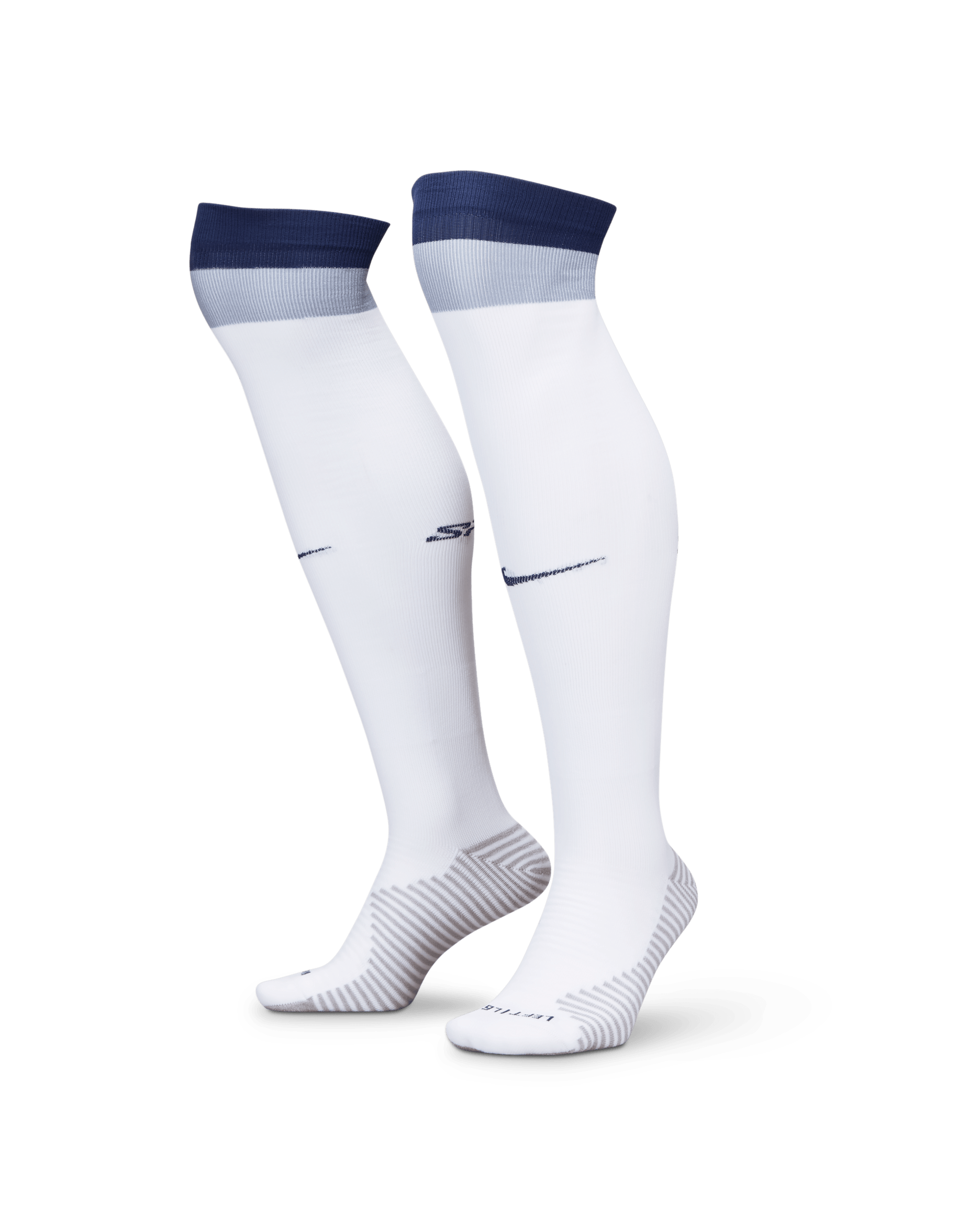 Chaussettes de foot montantes Nike Dri-FIT Tottenham Hotspur Strike Domicile - Blanc/Binary Blue/Ashen Slate/Binary Blue
