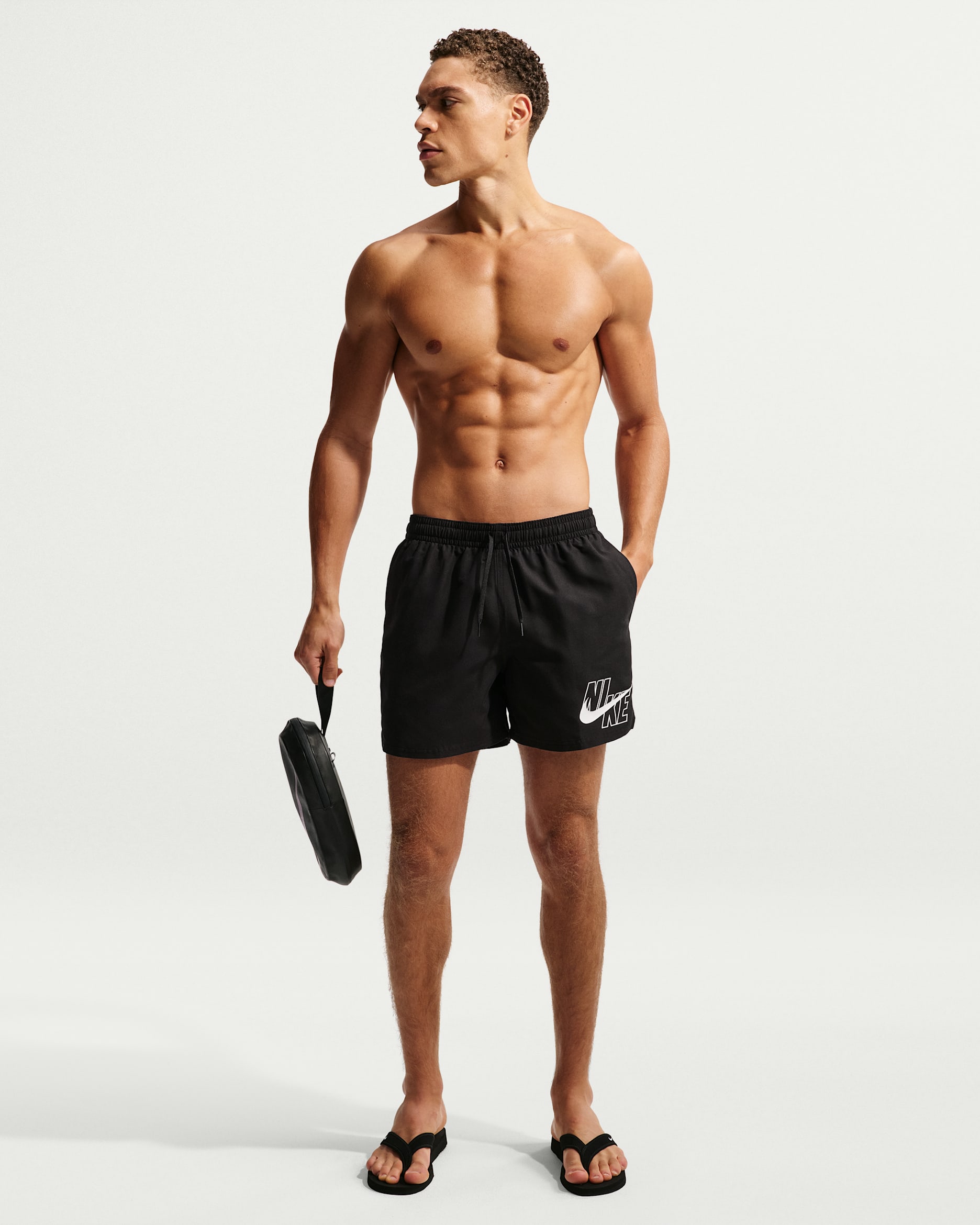Nike Swim Breaker Men's 5" Brief-Lined Volley Short - Black