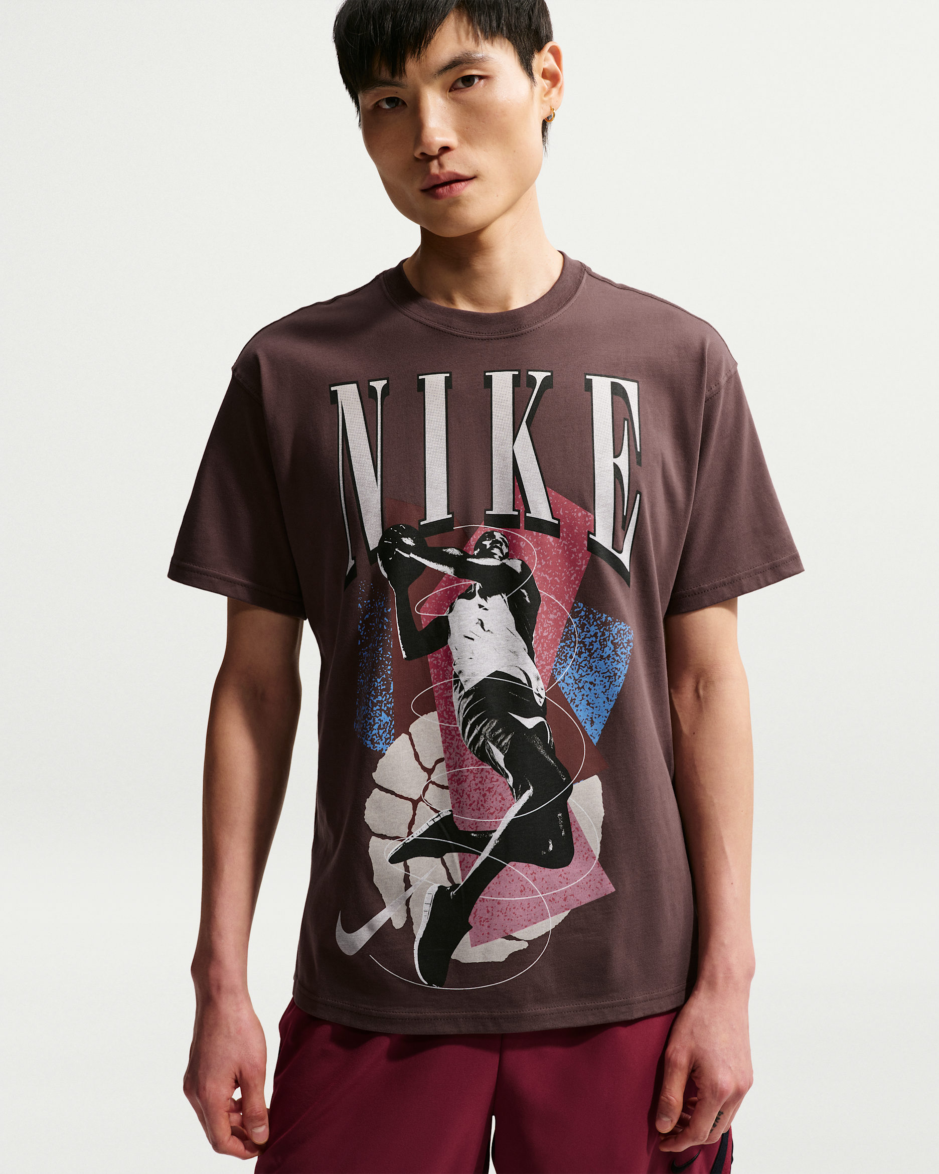 Nike Men's Basketball T-Shirt - Baroque Brown